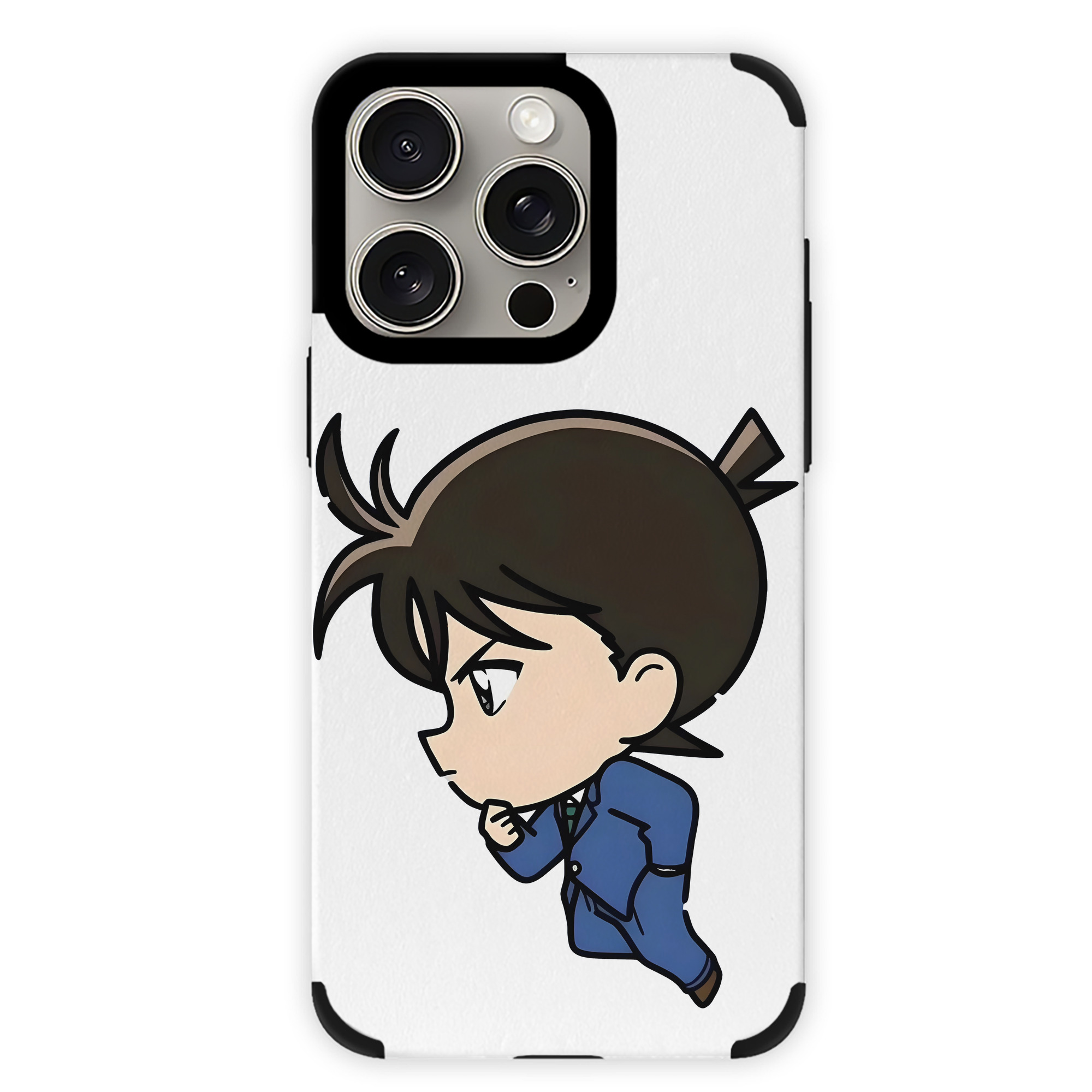 （画像用） 名探偵コナン 江戸川 コナン Detective Conan Conan Edogawa 【iPhone15ProMax対応】 PUレザー スマホケース 耐衝撃＆黄変防止