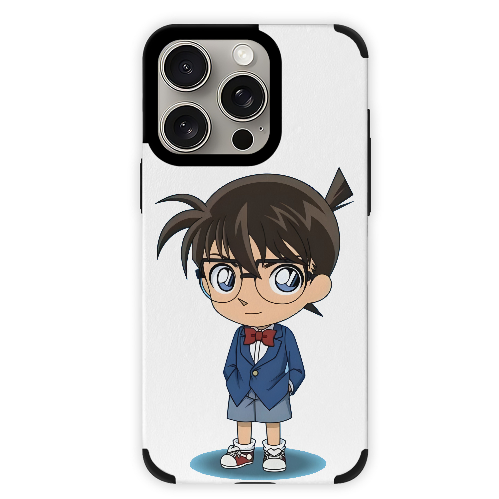 （画像用） 名探偵コナン 江戸川 コナン Detective Conan Conan Edogawa 【iPhone15ProMax対応】 PUレザー スマホケース 耐衝撃＆黄変防止