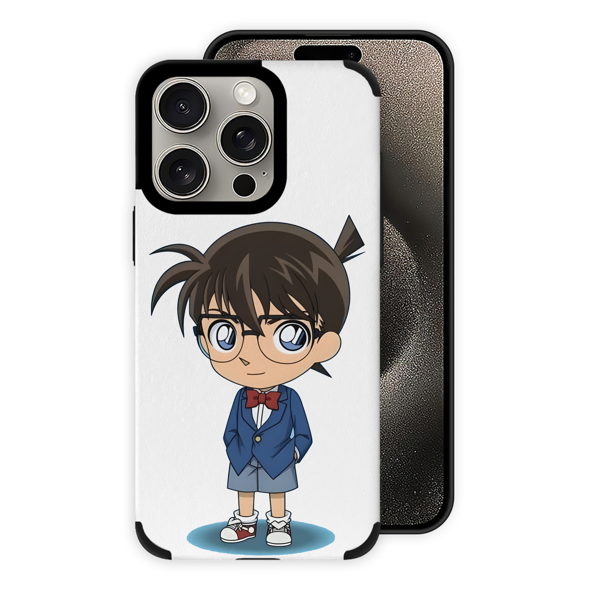 （画像用） 名探偵コナン 江戸川 コナン Detective Conan Conan Edogawa 【iPhone15ProMax対応】 PUレザー スマホケース 耐衝撃＆黄変防止