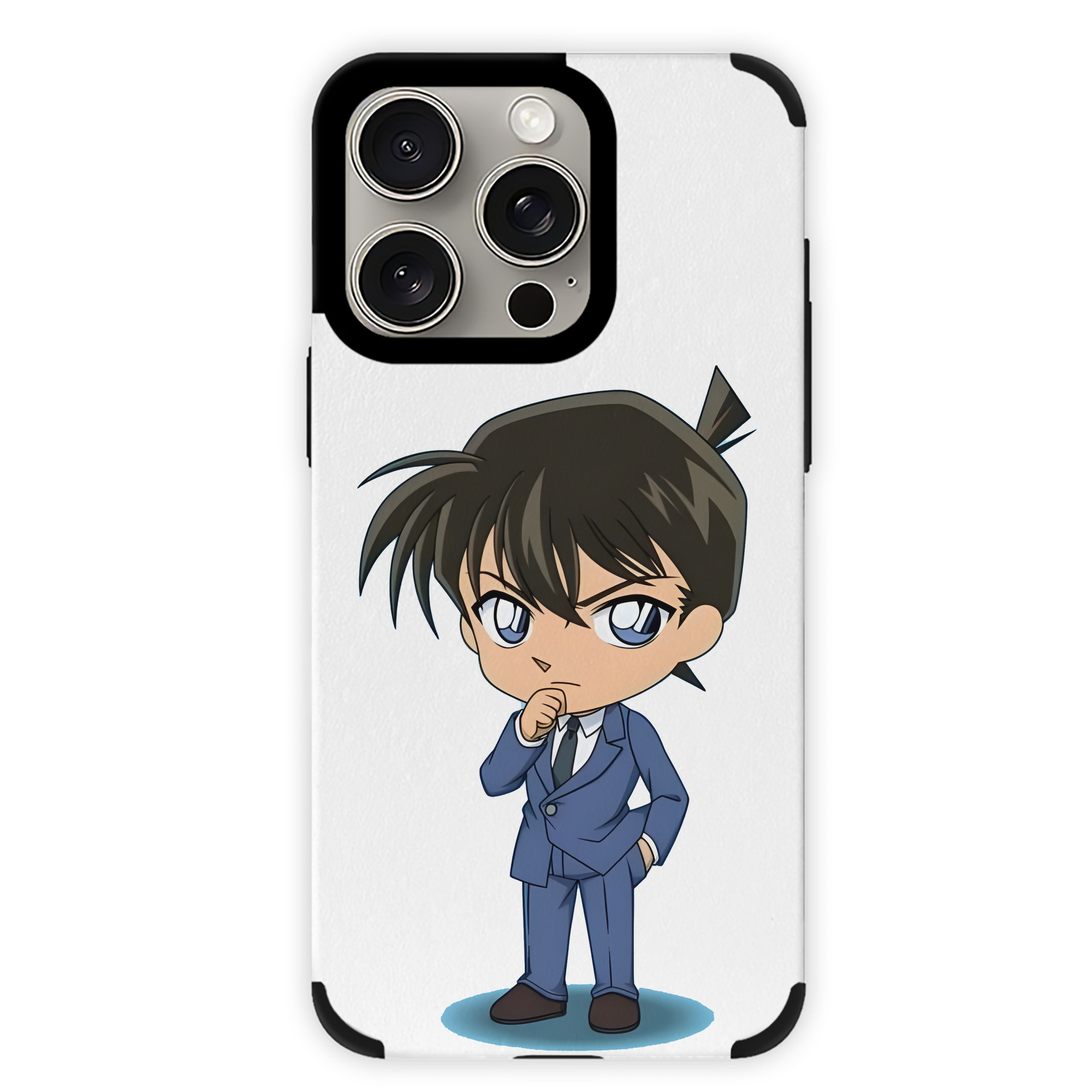 （画像用） 名探偵コナン 江戸川 コナン Detective Conan Conan Edogawa 【iPhone15ProMax対応】 PUレザー スマホケース 耐衝撃＆黄変防止