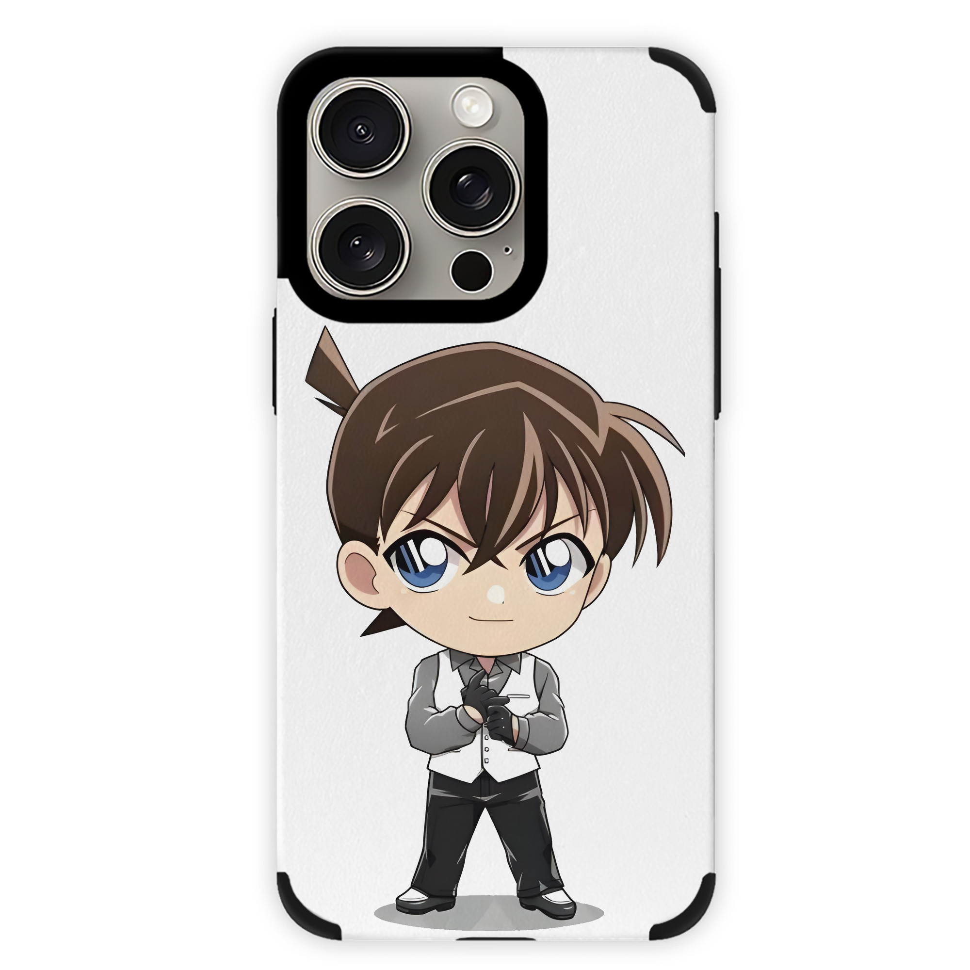 （画像用） 名探偵コナン 江戸川 コナン Detective Conan Conan Edogawa 【iPhone15ProMax対応】 PUレザー スマホケース 耐衝撃＆黄変防止