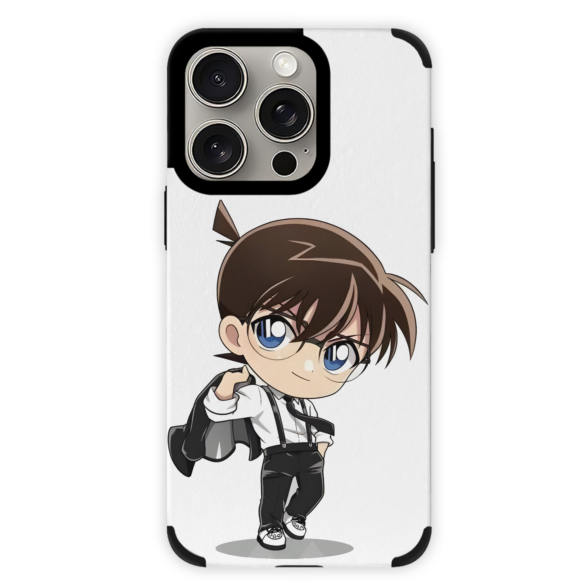 （画像用） 名探偵コナン 江戸川 コナン Detective Conan Conan Edogawa 【iPhone15ProMax対応】 PUレザー スマホケース 耐衝撃＆黄変防止
