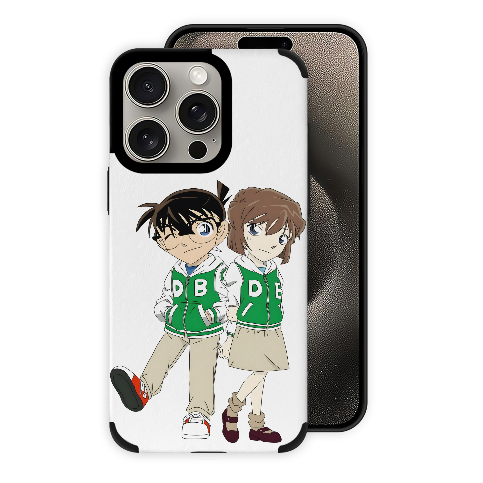 （画像用） 名探偵コナン 江戸川 コナン Detective Conan Conan Edogawa 【iPhone15ProMax対応】 PUレザー スマホケース 耐衝撃＆黄変防止