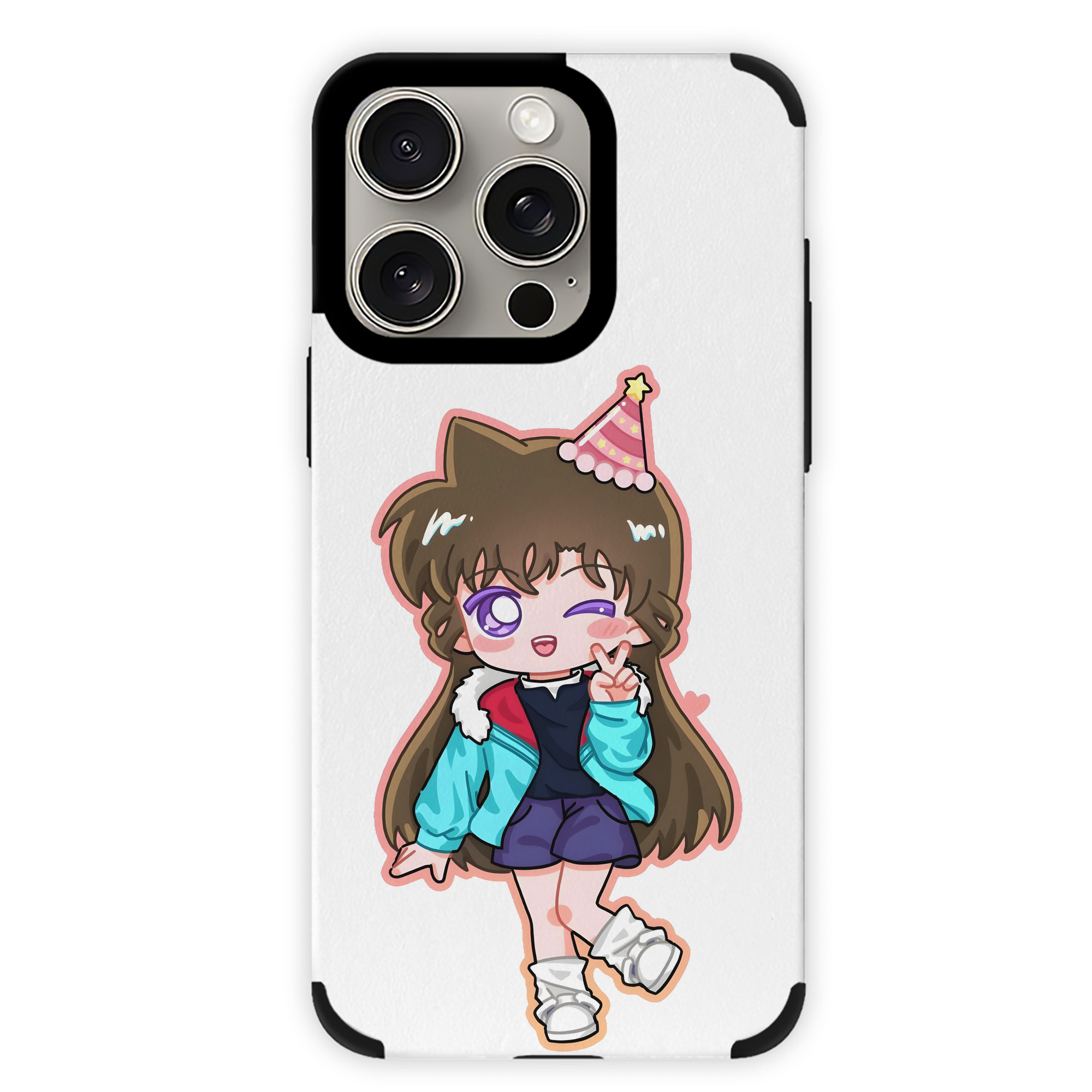 （画像用） 名探偵コナン 毛利 蘭 もうり らん、モーリ ラン Detective Conan Rachel Moore 【iPhone15ProMax対応】 PUレザー スマホケース 耐衝撃＆黄変防止