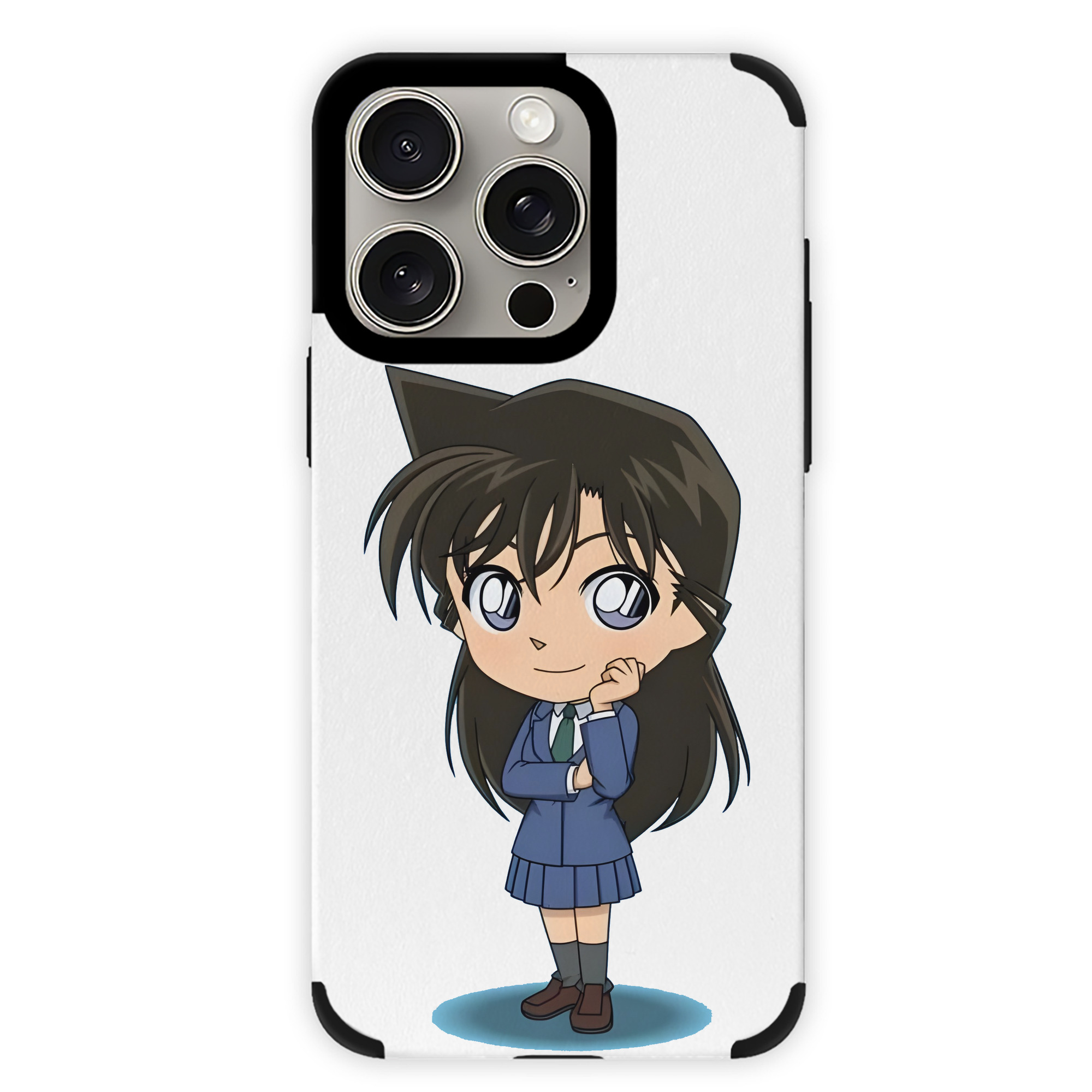 （画像用） 名探偵コナン 毛利 蘭 もうり らん、モーリ ラン Detective Conan Rachel Moore 【iPhone15ProMax対応】 PUレザー スマホケース 耐衝撃＆黄変防止