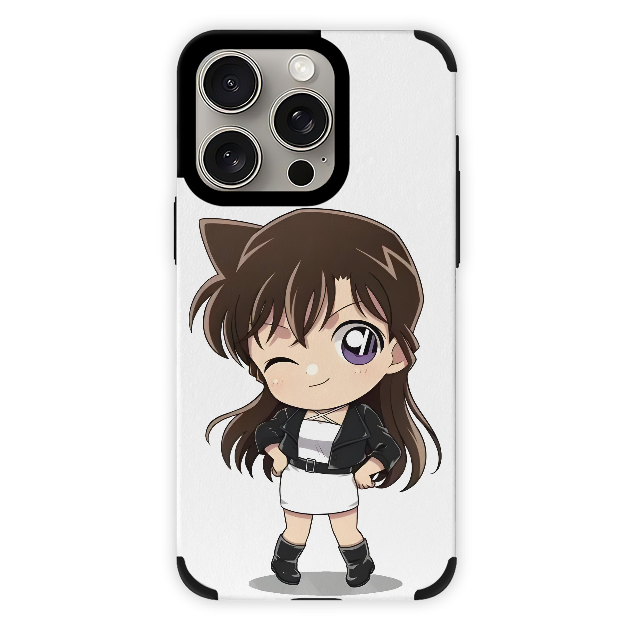 （画像用） 名探偵コナン 毛利 蘭 もうり らん、モーリ ラン Detective Conan Rachel Moore 【iPhone15ProMax対応】 PUレザー スマホケース 耐衝撃＆黄変防止