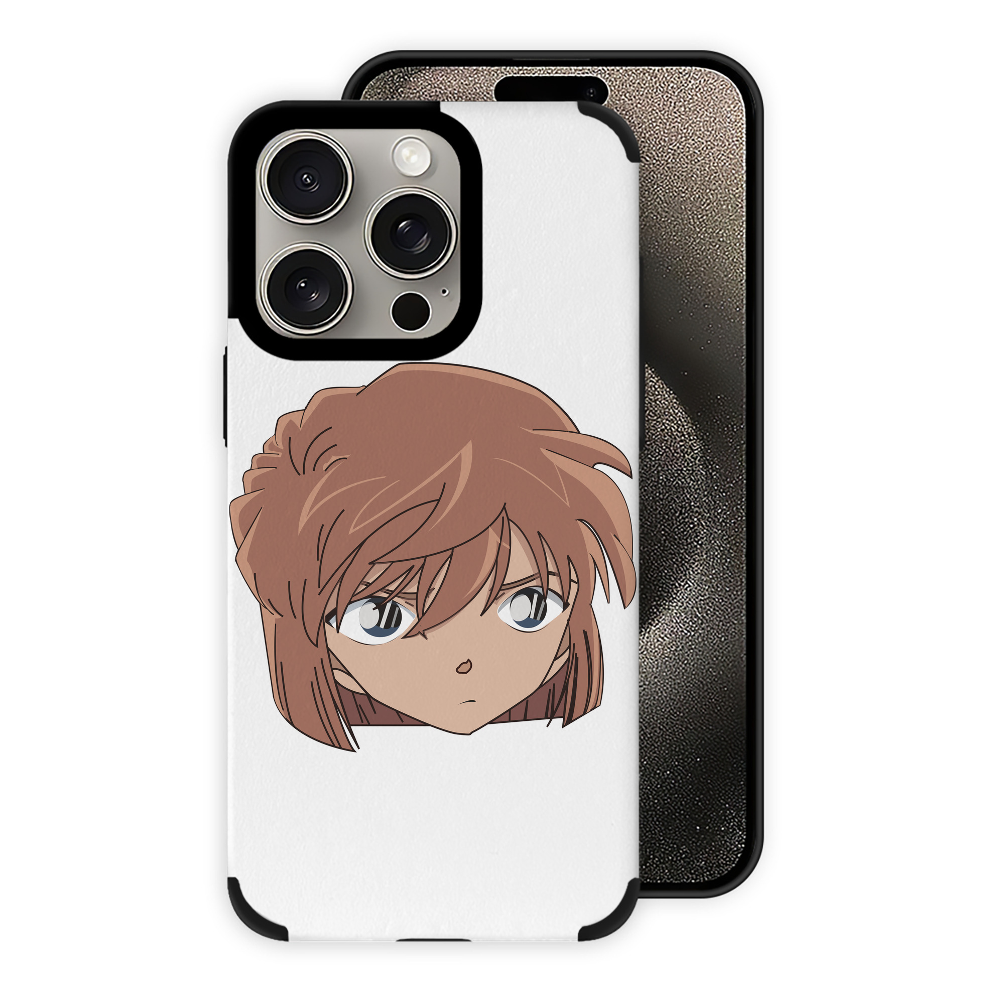 （画像用） 名探偵コナン 灰原 哀 はいばら あい Detective Conan Anita Hailey、Vi Graythorn Haibara Ai 【iPhone15ProMax対応】 PUレザー スマホケース 耐衝撃＆黄変防止