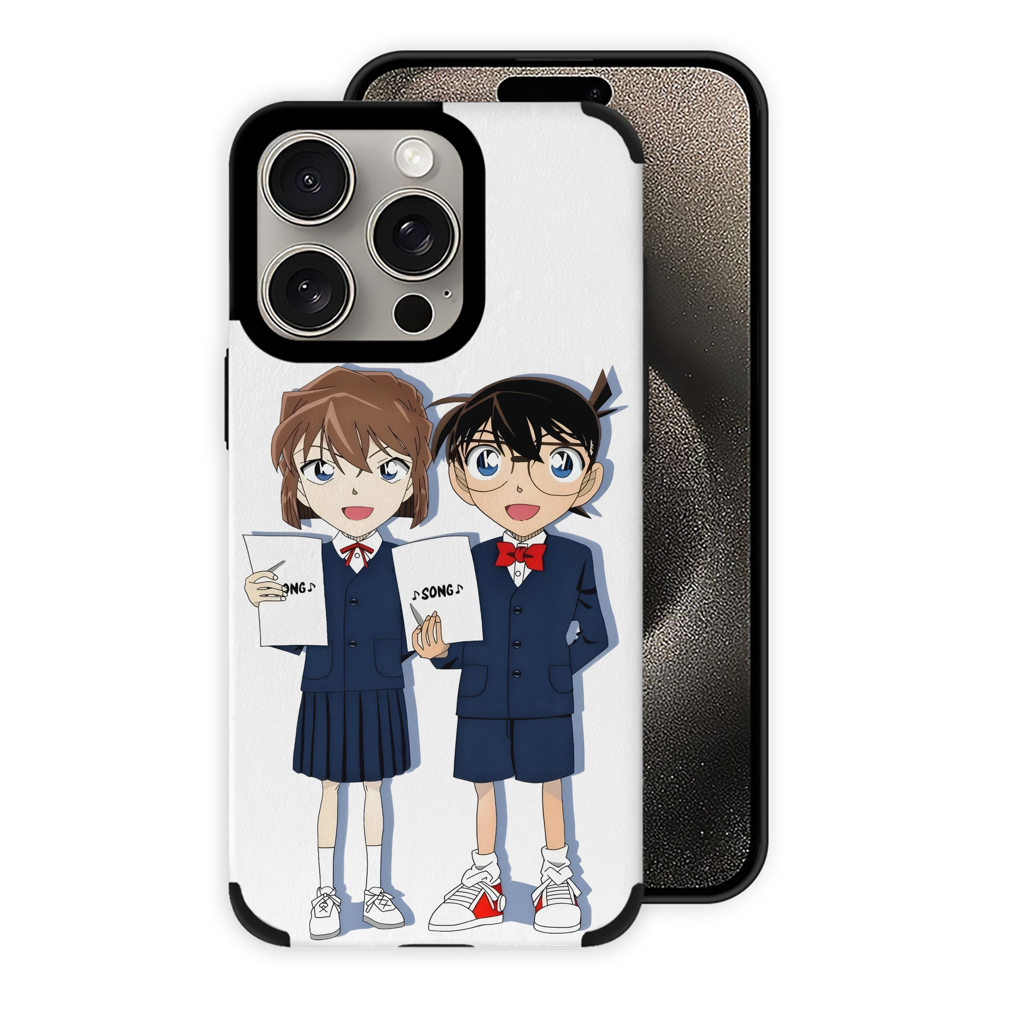 （画像用） 名探偵コナン 灰原 哀 はいばら あい Detective Conan Anita Hailey、Vi Graythorn Haibara Ai 【iPhone15ProMax対応】 PUレザー スマホケース 耐衝撃＆黄変防止