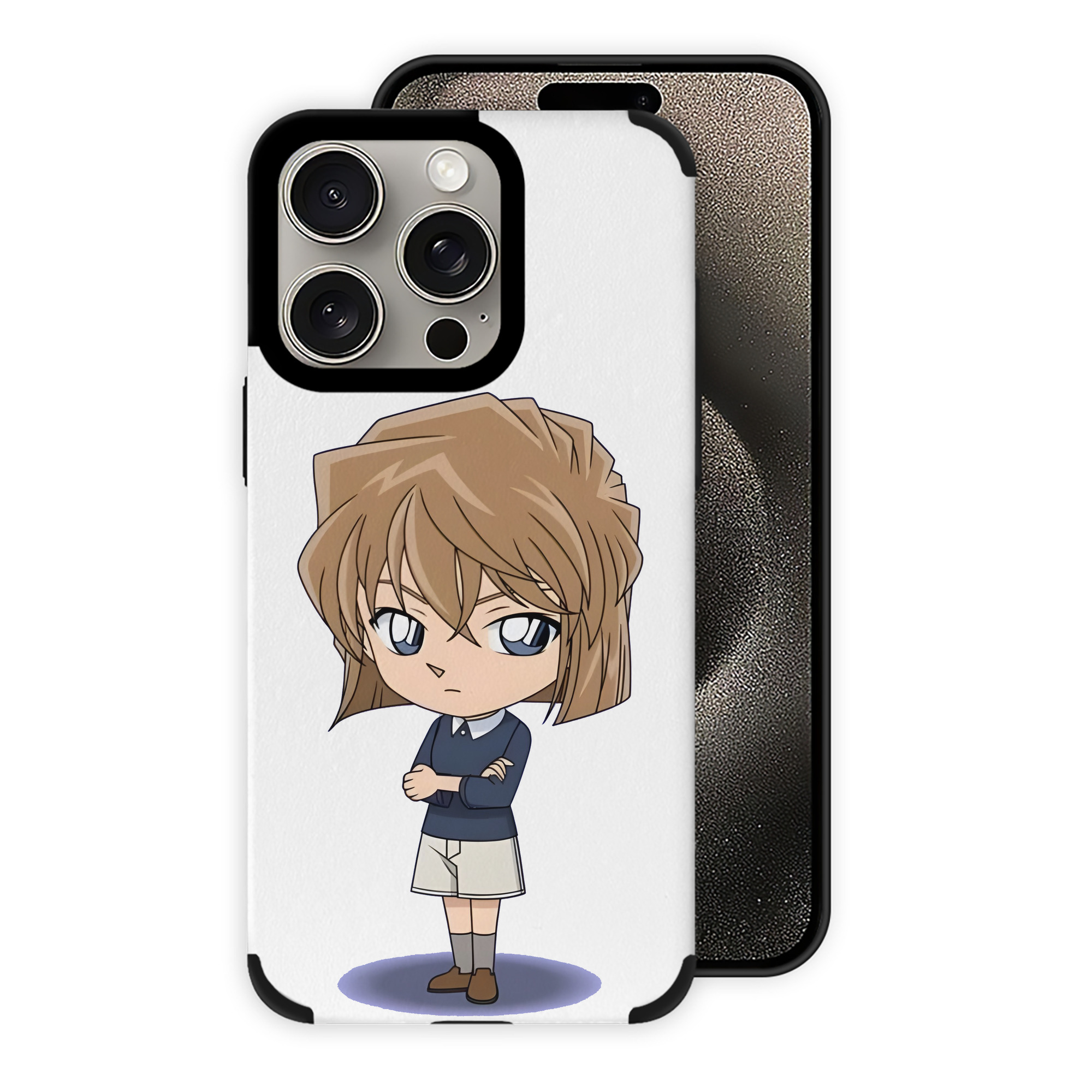 （画像用） 名探偵コナン 灰原 哀 はいばら あい Detective Conan Anita Hailey、Vi Graythorn Haibara Ai 【iPhone15ProMax対応】 PUレザー スマホケース 耐衝撃＆黄変防止