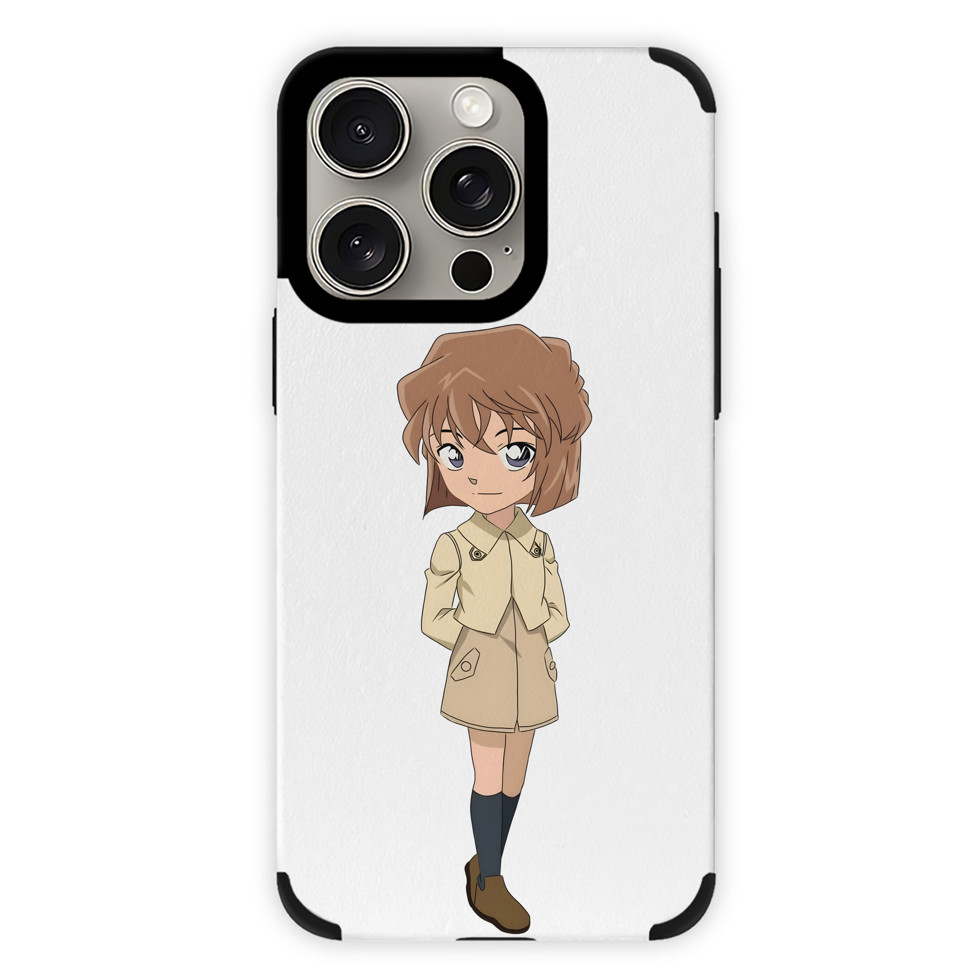 （画像用） 名探偵コナン 灰原 哀 はいばら あい Detective Conan Anita Hailey、Vi Graythorn Haibara Ai 【iPhone15ProMax対応】 PUレザー スマホケース 耐衝撃＆黄変防止