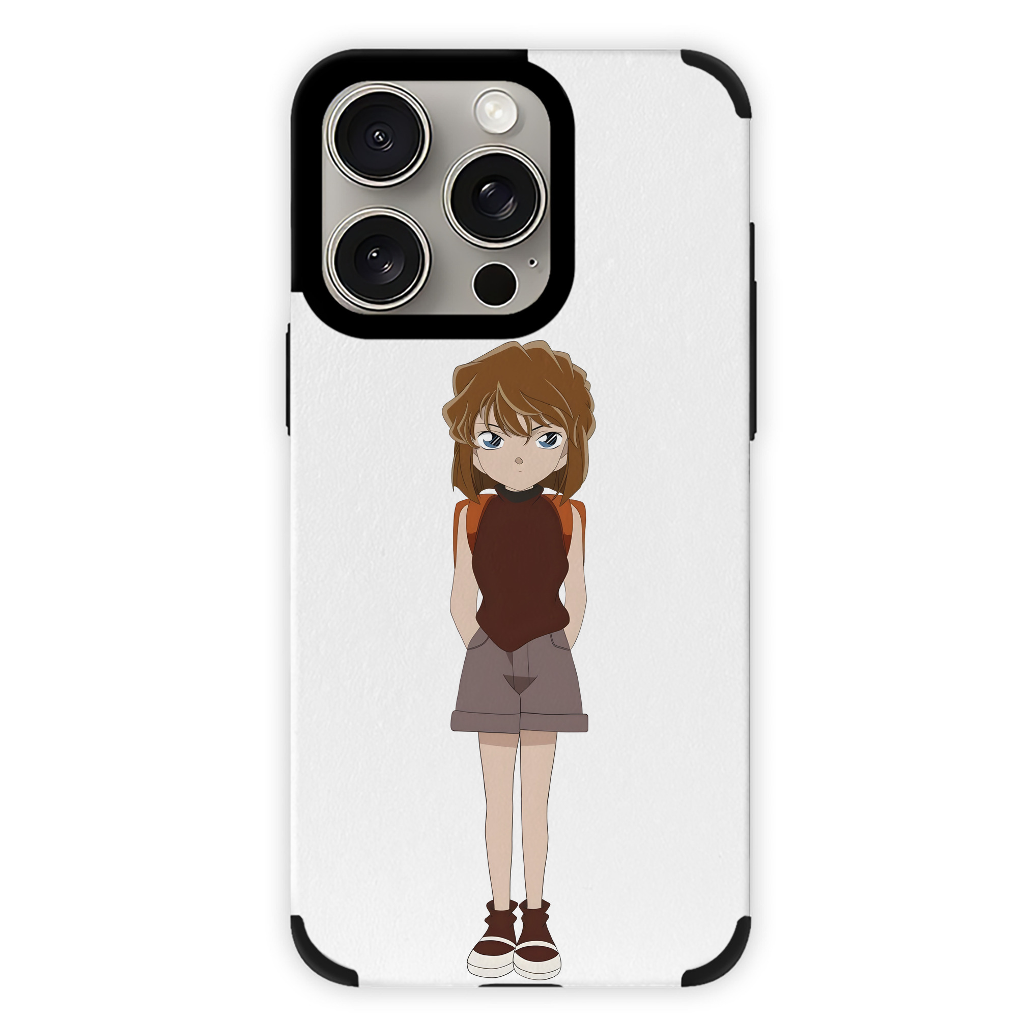 （画像用） 名探偵コナン 灰原 哀 はいばら あい Detective Conan Anita Hailey、Vi Graythorn Haibara Ai 【iPhone15ProMax対応】 PUレザー スマホケース 耐衝撃＆黄変防止