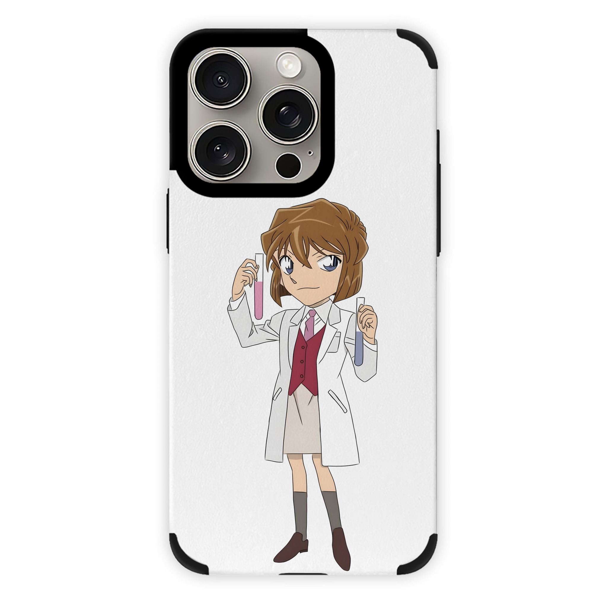 （画像用） 名探偵コナン 灰原 哀 はいばら あい Detective Conan Anita Hailey、Vi Graythorn Haibara Ai 【iPhone15ProMax対応】 PUレザー スマホケース 耐衝撃＆黄変防止