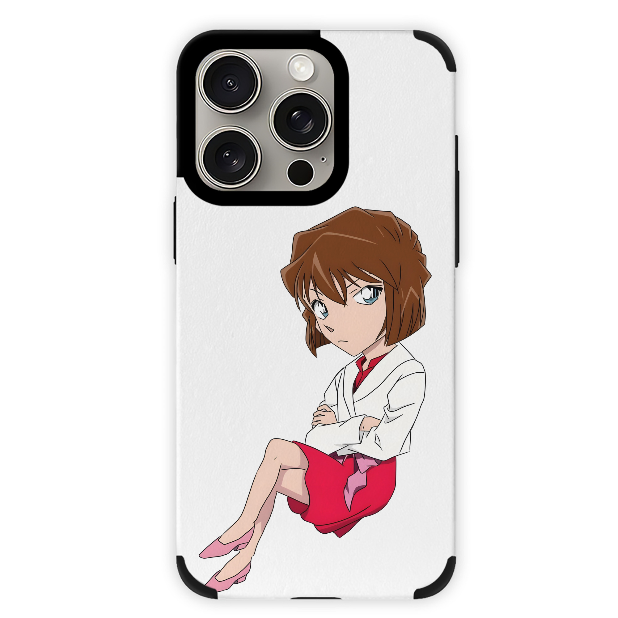 （画像用） 名探偵コナン 灰原 哀 はいばら あい Detective Conan Anita Hailey、Vi Graythorn Haibara Ai 【iPhone15ProMax対応】 PUレザー スマホケース 耐衝撃＆黄変防止