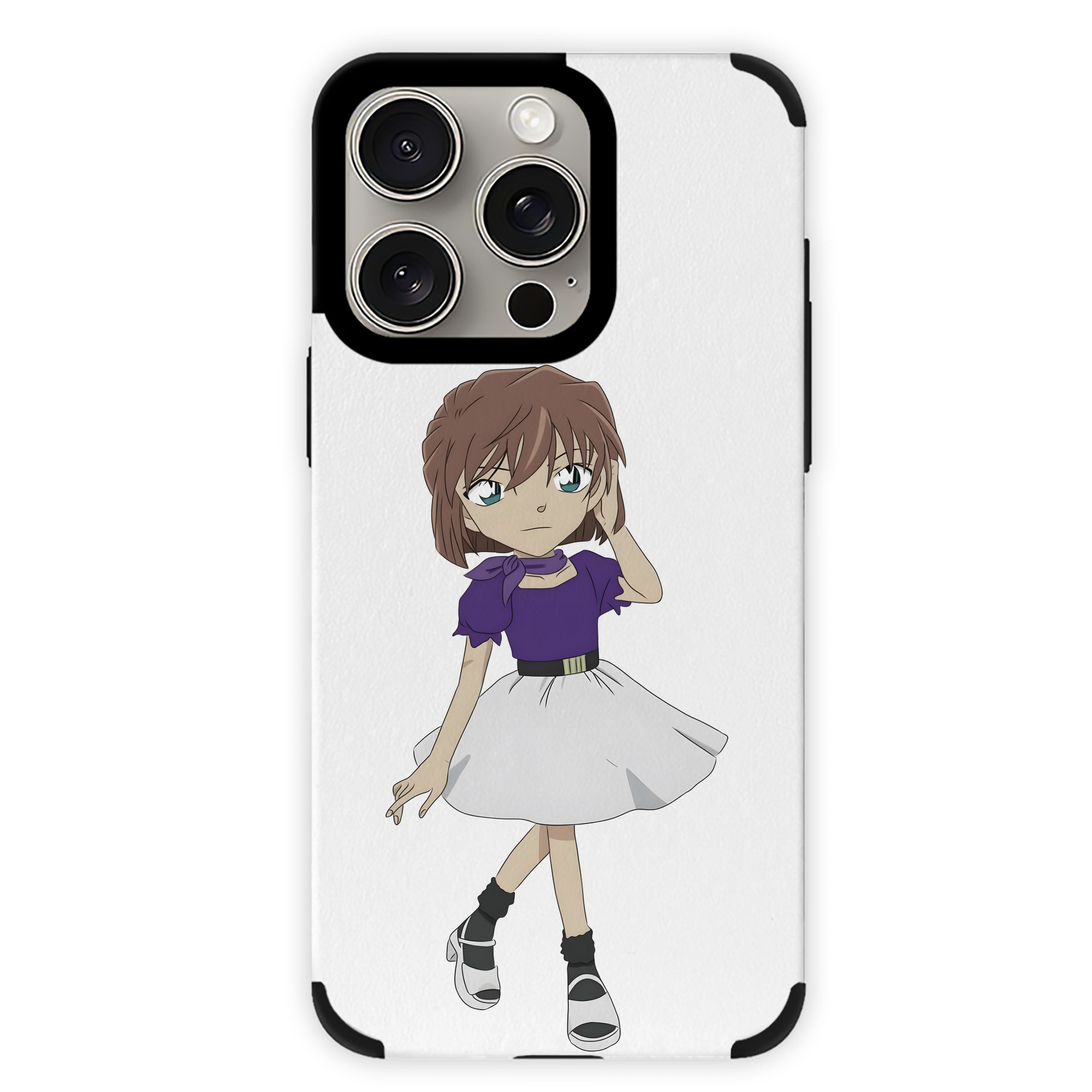（画像用） 名探偵コナン 灰原 哀 はいばら あい Detective Conan Anita Hailey、Vi Graythorn Haibara Ai 【iPhone15ProMax対応】 PUレザー スマホケース 耐衝撃＆黄変防止