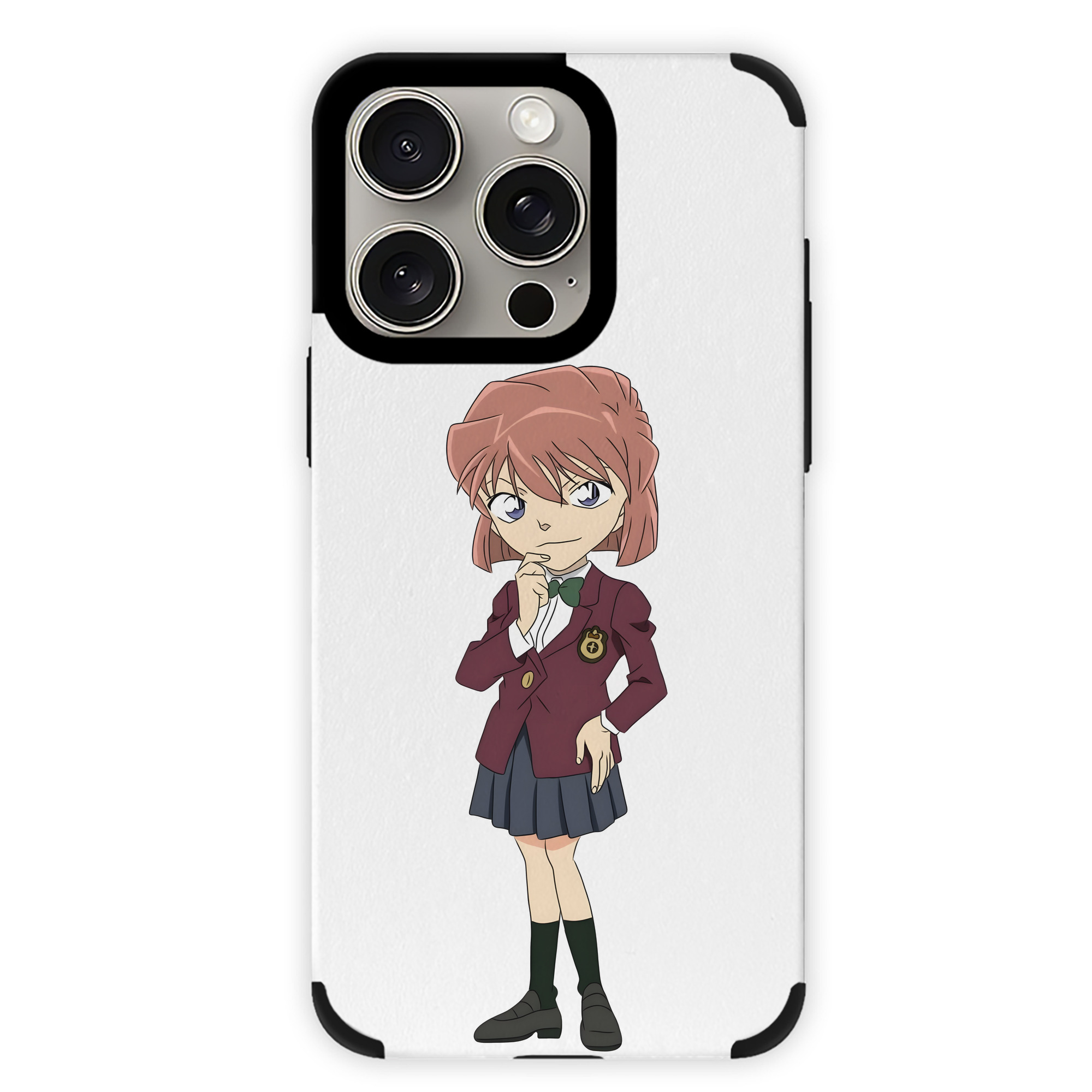 （画像用） 名探偵コナン 灰原 哀 はいばら あい Detective Conan Anita Hailey、Vi Graythorn Haibara Ai 【iPhone15ProMax対応】 PUレザー スマホケース 耐衝撃＆黄変防止