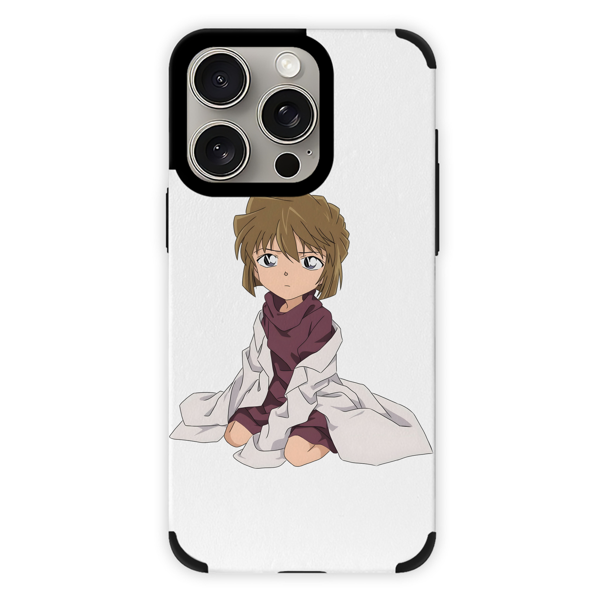 （画像用） 名探偵コナン 灰原 哀 はいばら あい Detective Conan Anita Hailey、Vi Graythorn Haibara Ai 【iPhone15ProMax対応】 PUレザー スマホケース 耐衝撃＆黄変防止