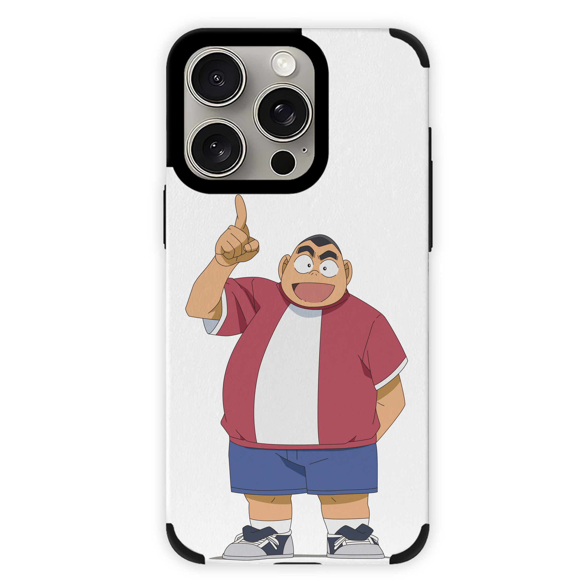 （画像用） 名探偵コナン 小嶋 元太 こじま げんた Detective Conan Kojima Genta 【iPhone15ProMax対応】 PUレザー スマホケース 耐衝撃＆黄変防止