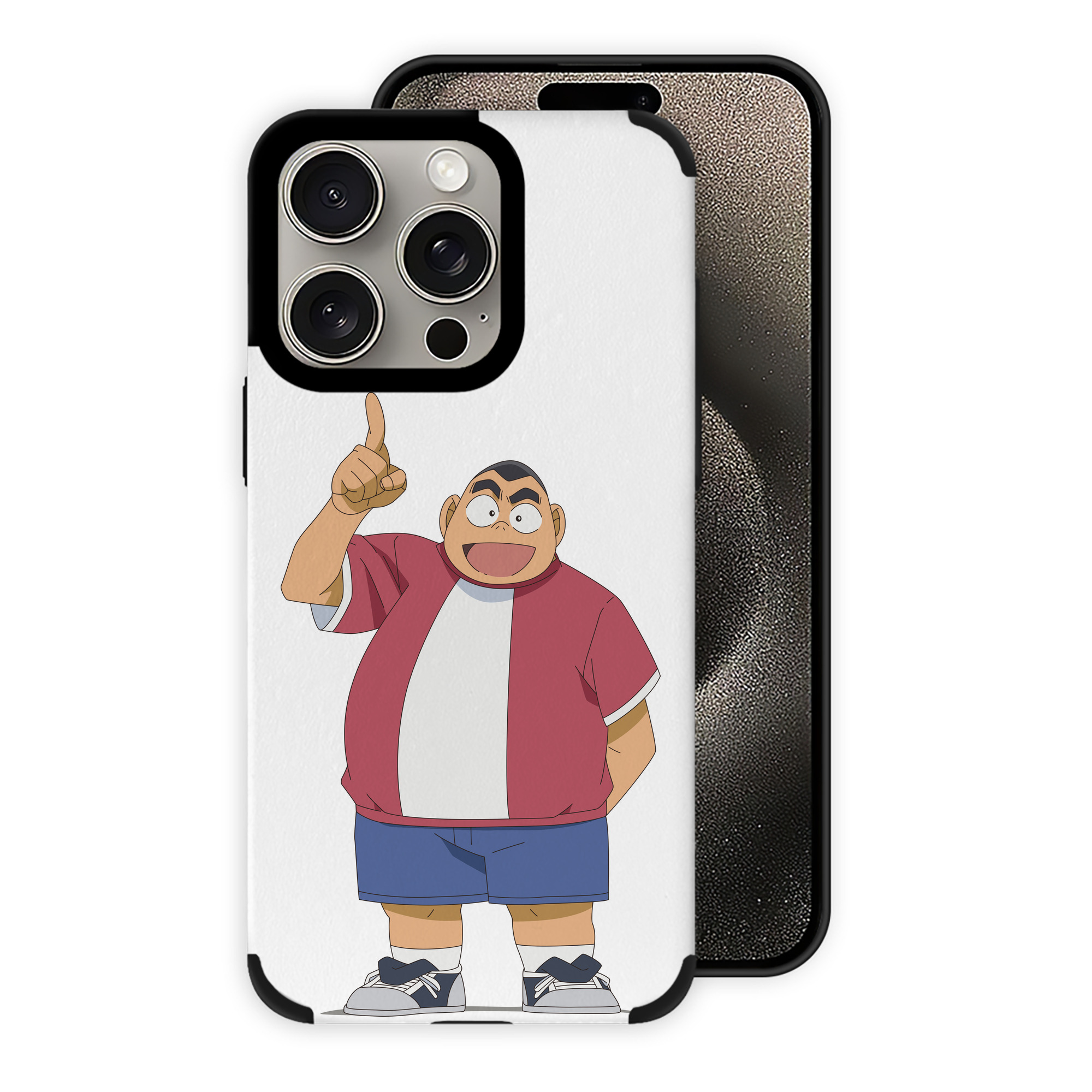 （画像用） 名探偵コナン 小嶋 元太 こじま げんた Detective Conan Kojima Genta 【iPhone15ProMax対応】 PUレザー スマホケース 耐衝撃＆黄変防止