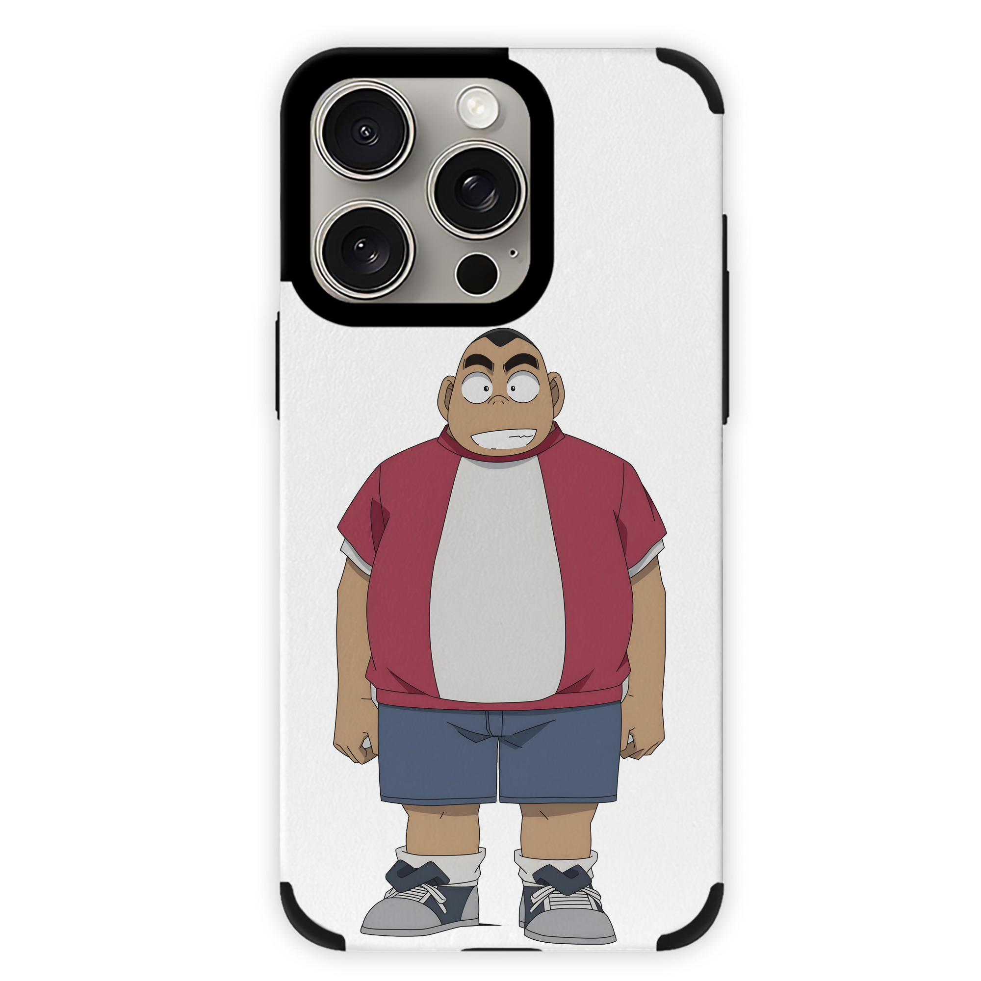 （画像用） 名探偵コナン 小嶋 元太 こじま げんた Detective Conan Kojima Genta 【iPhone15ProMax対応】 PUレザー スマホケース 耐衝撃＆黄変防止