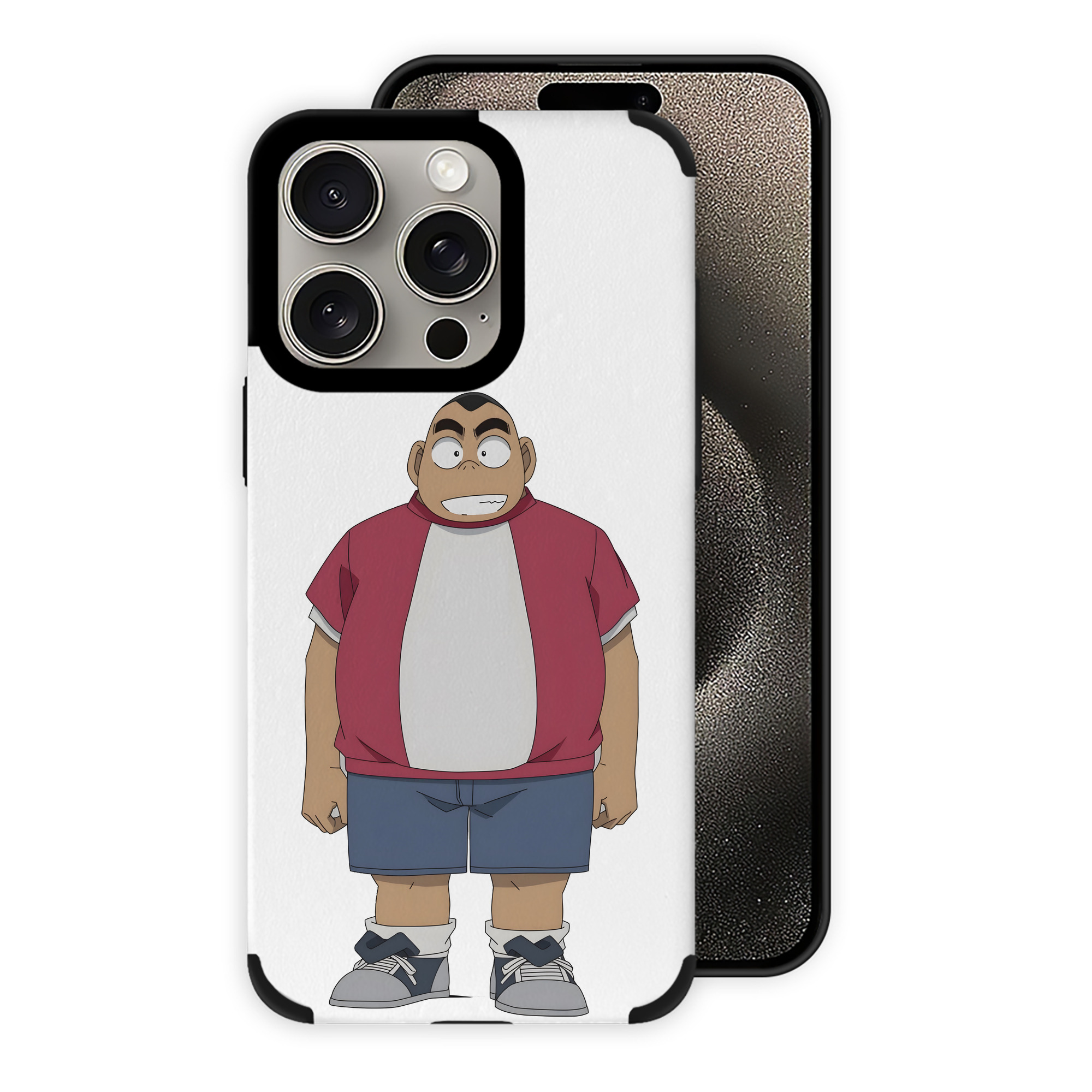 （画像用） 名探偵コナン 小嶋 元太 こじま げんた Detective Conan Kojima Genta 【iPhone15ProMax対応】 PUレザー スマホケース 耐衝撃＆黄変防止