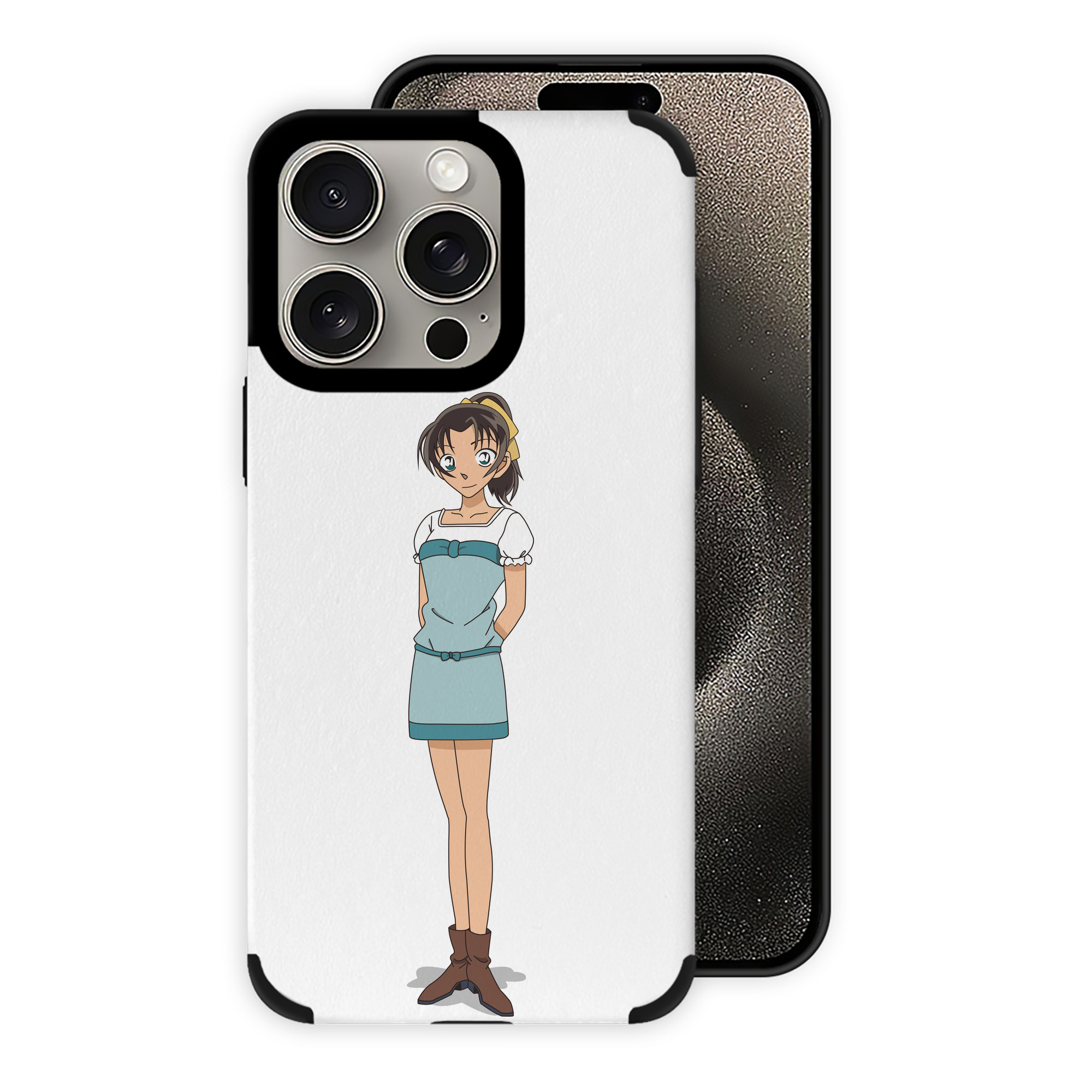 （画像用） 名探偵コナン Detective Conan 【iPhone15ProMax対応】 PUレザー スマホケース 耐衝撃＆黄変防止