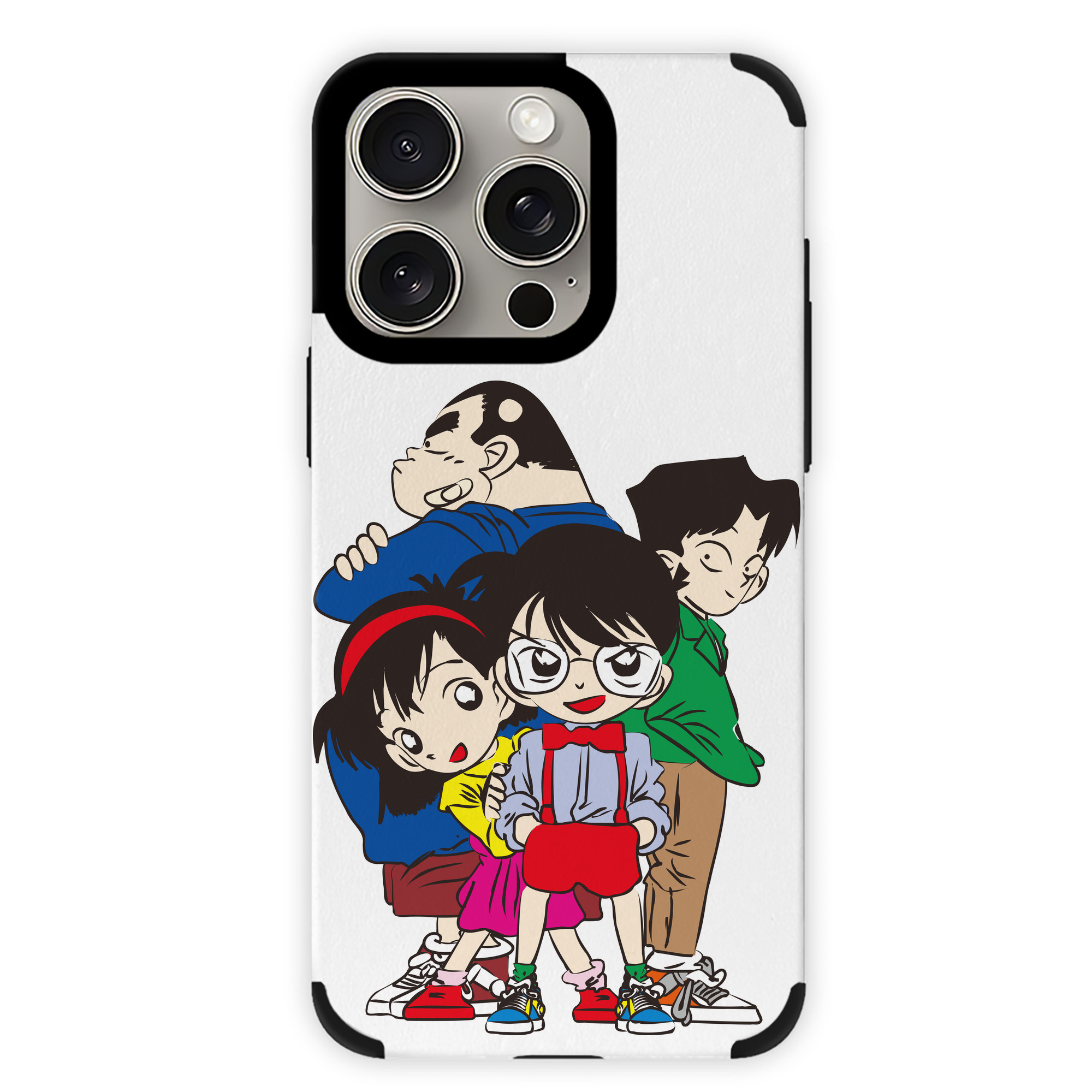 （画像用） 名探偵コナン Detective Conan 【iPhone15ProMax対応】 PUレザー スマホケース 耐衝撃＆黄変防止