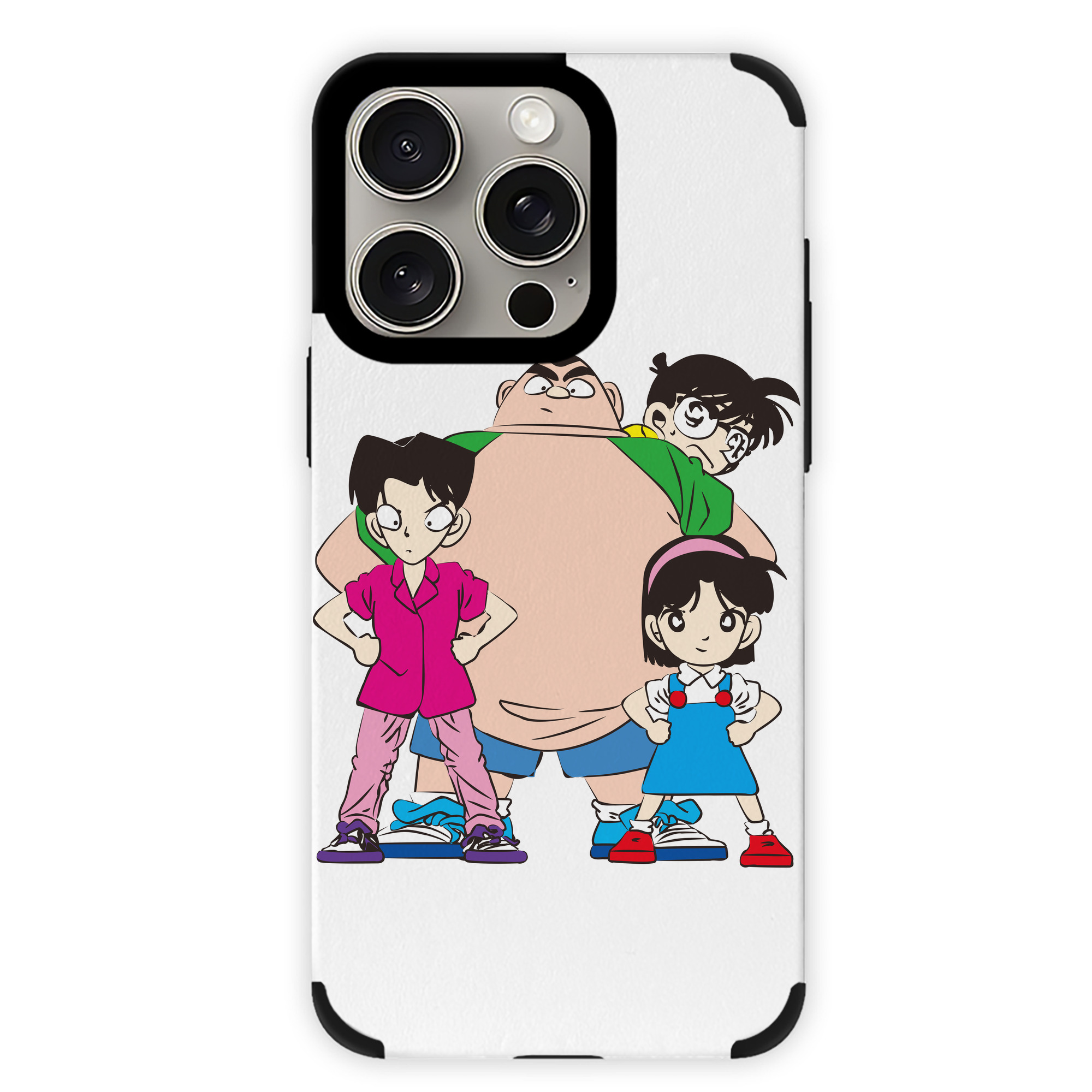 （画像用） 名探偵コナン Detective Conan 【iPhone15ProMax対応】 PUレザー スマホケース 耐衝撃＆黄変防止
