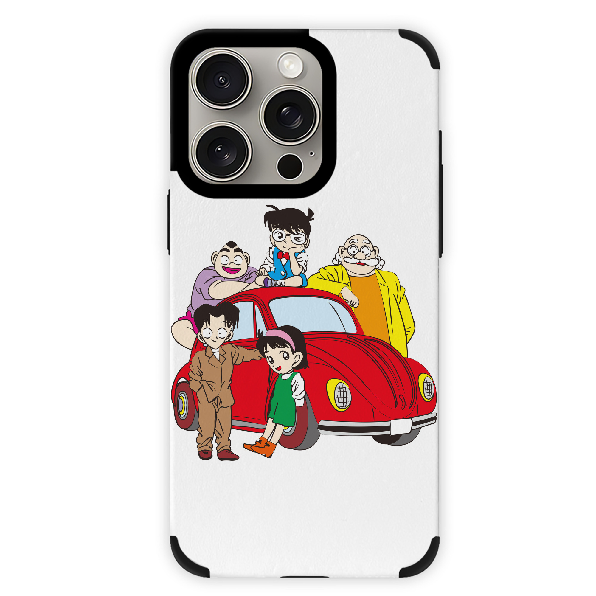 （画像用） 名探偵コナン Detective Conan 【iPhone15ProMax対応】 PUレザー スマホケース 耐衝撃＆黄変防止