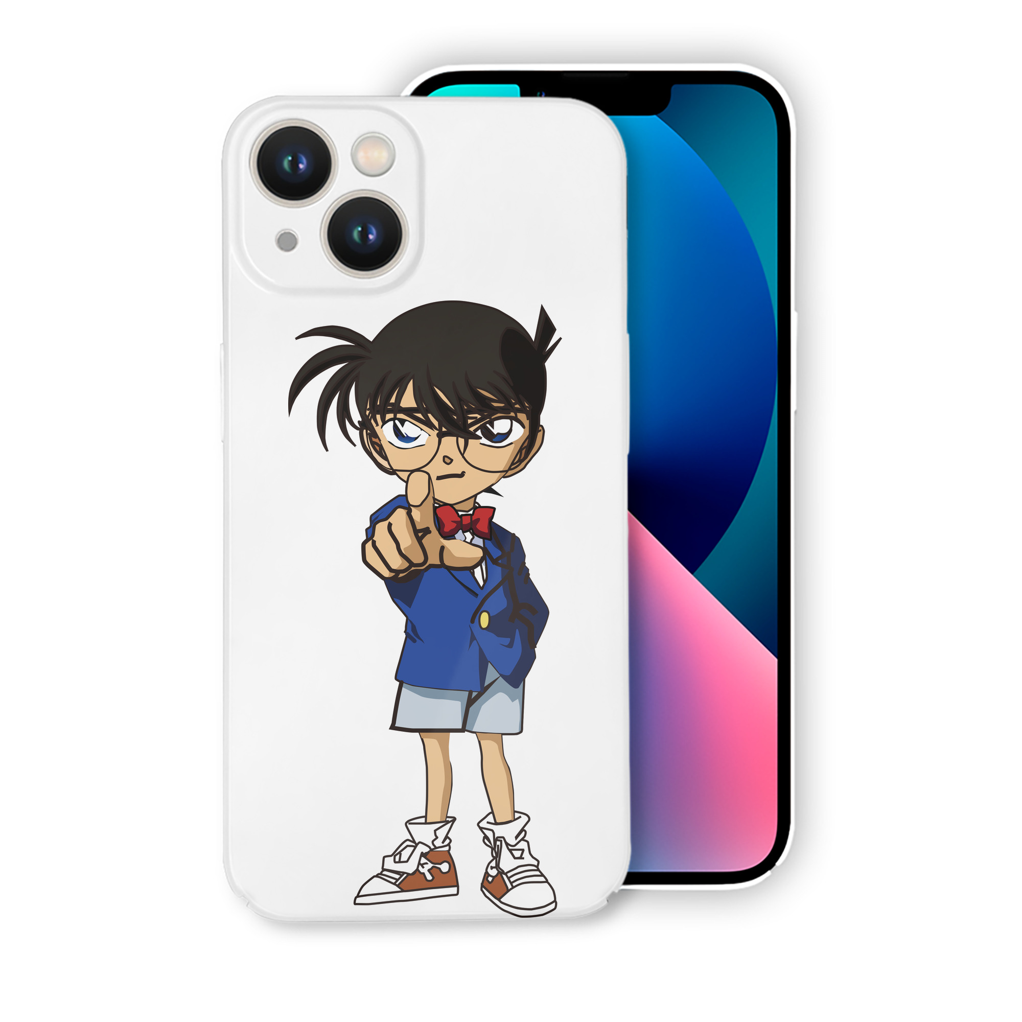 （画像用） 名探偵コナン 江戸川 コナン Detective Conan Conan Edogawa 【iPhone 14シリーズ対応】ハードケース