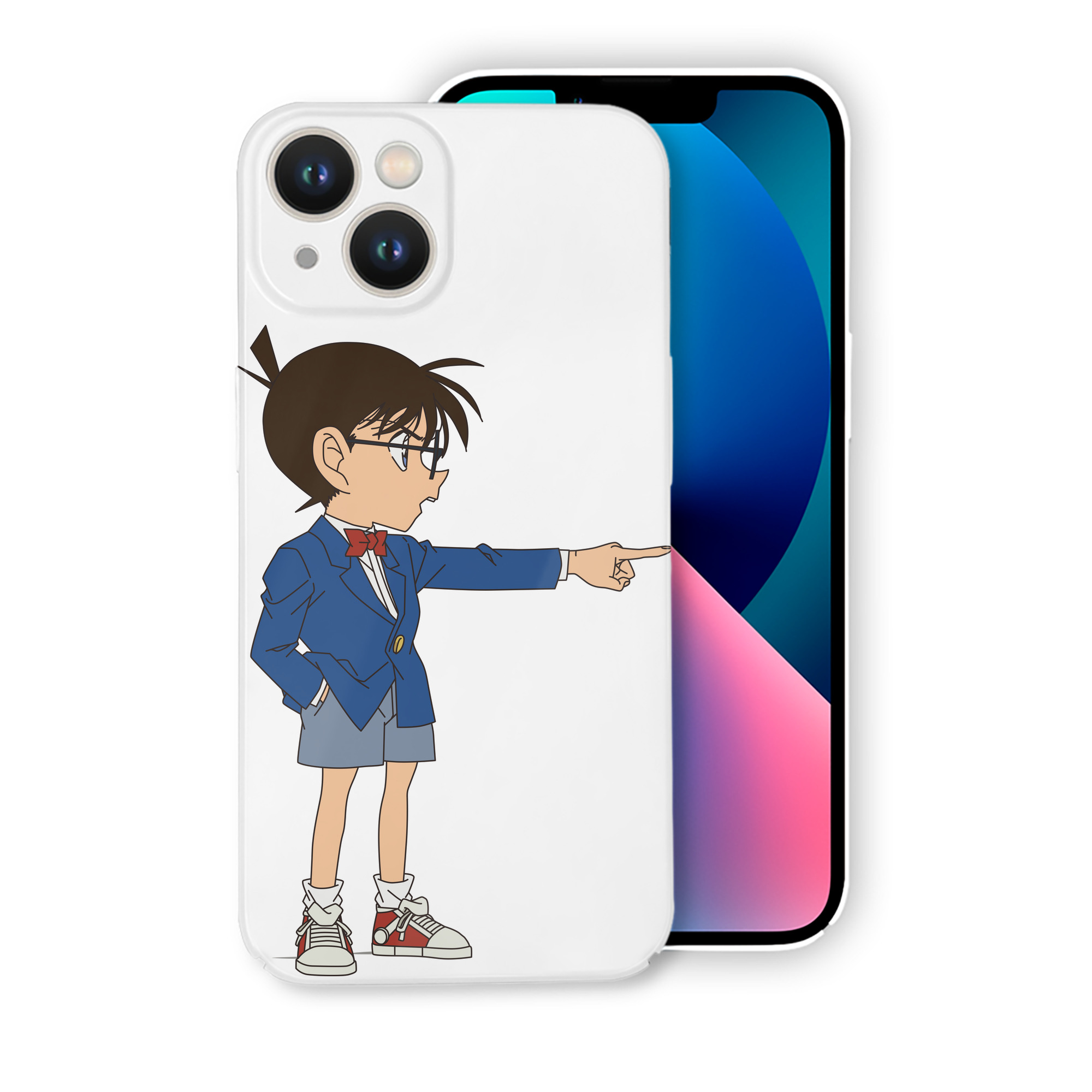 （画像用） 名探偵コナン 江戸川 コナン Detective Conan Conan Edogawa 【iPhone 14シリーズ対応】ハードケース