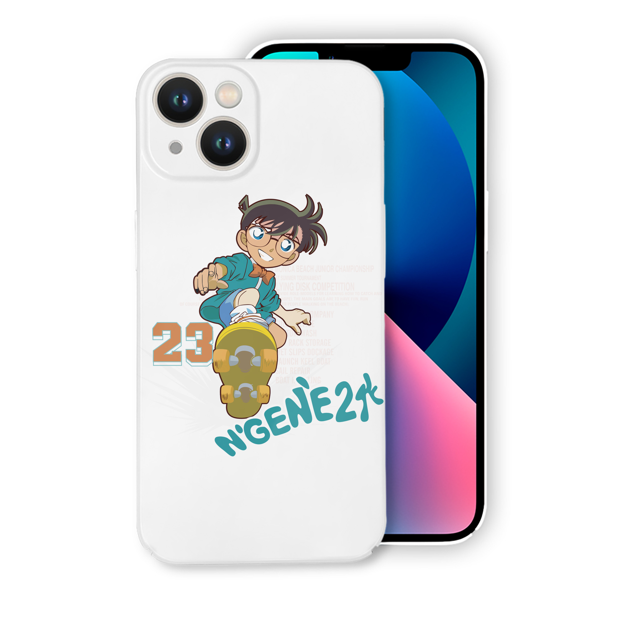 （画像用） 名探偵コナン 江戸川 コナン Detective Conan Conan Edogawa 【iPhone 14シリーズ対応】ハードケース