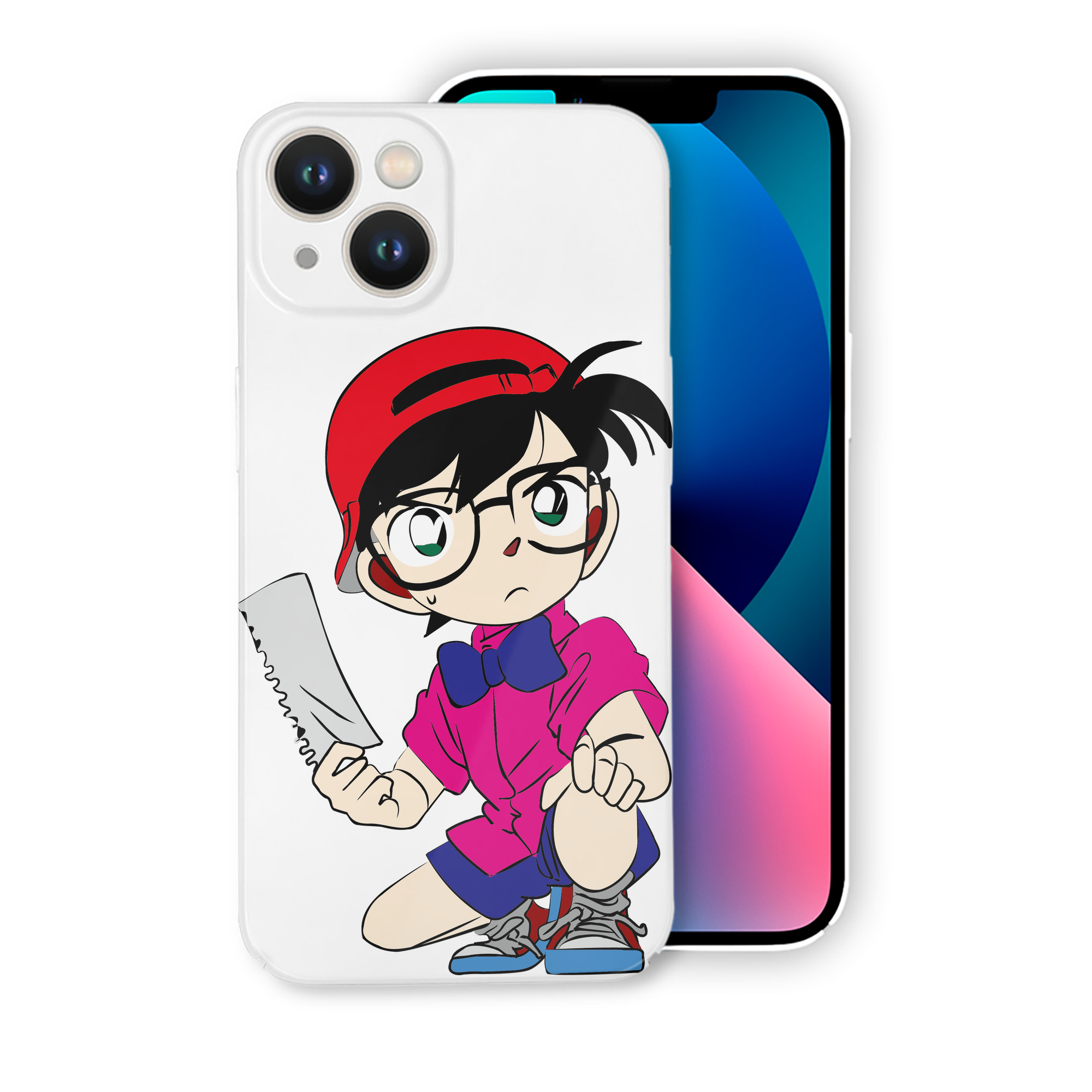 （画像用） 名探偵コナン 江戸川 コナン Detective Conan Conan Edogawa 【iPhone 14シリーズ対応】ハードケース