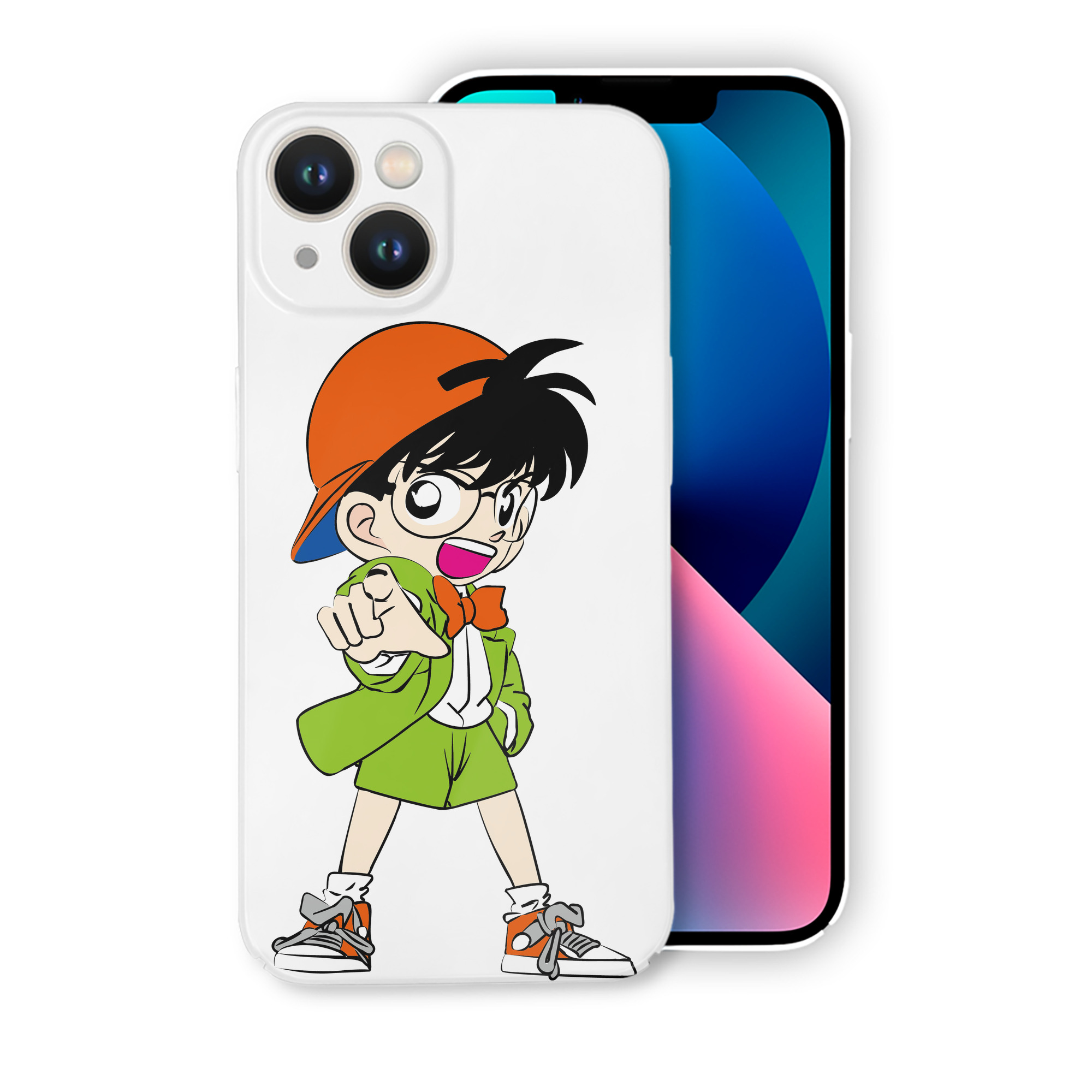 （画像用） 名探偵コナン 江戸川 コナン Detective Conan Conan Edogawa 【iPhone 14シリーズ対応】ハードケース