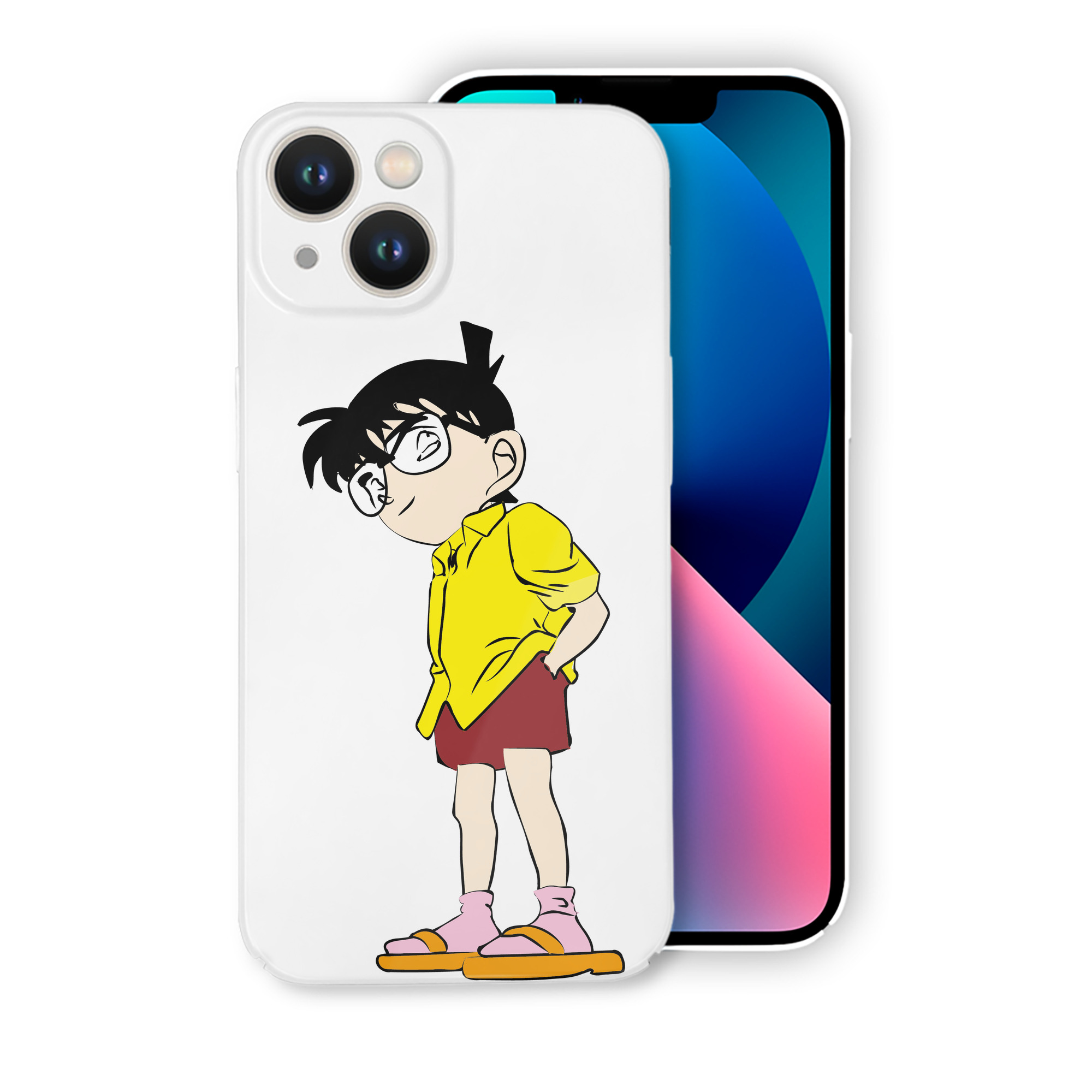 （画像用） 名探偵コナン 江戸川 コナン Detective Conan Conan Edogawa 【iPhone 14シリーズ対応】ハードケース