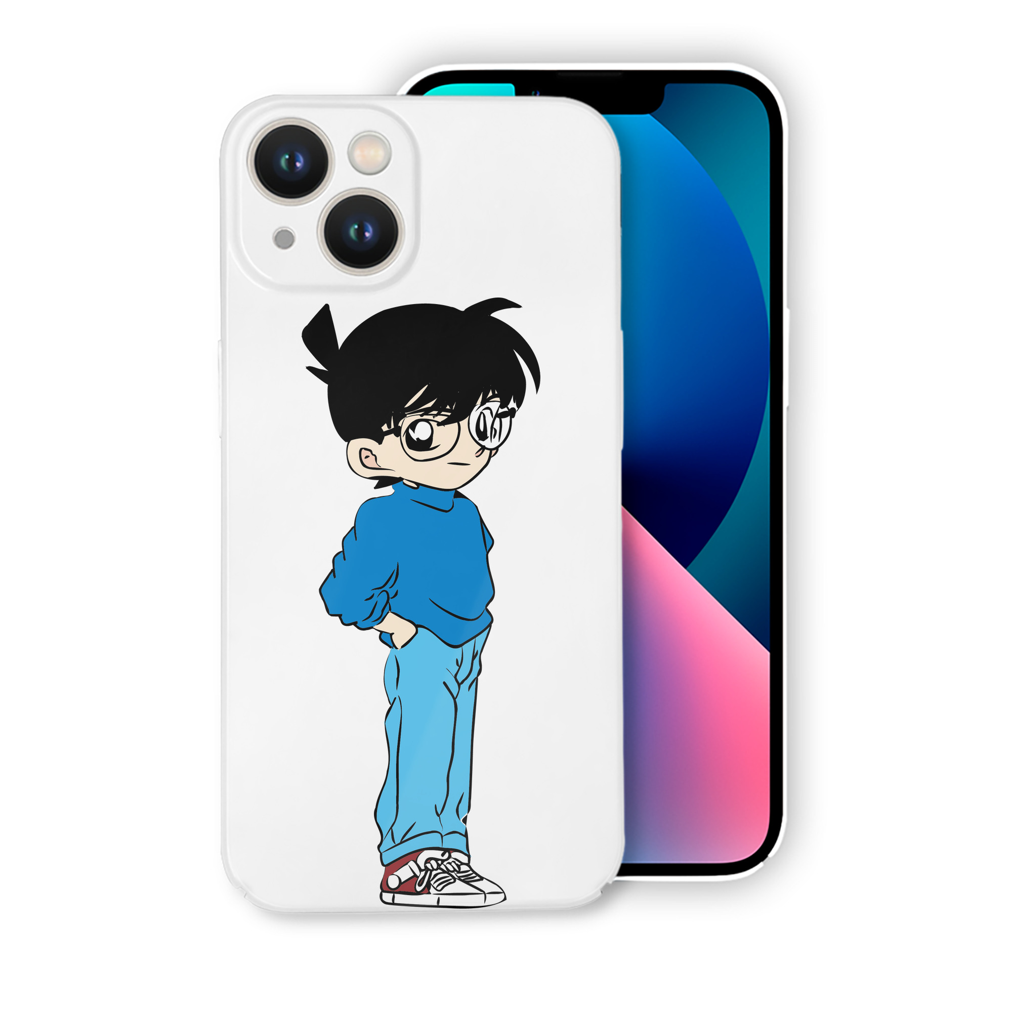 （画像用） 名探偵コナン 江戸川 コナン Detective Conan Conan Edogawa 【iPhone 14シリーズ対応】ハードケース
