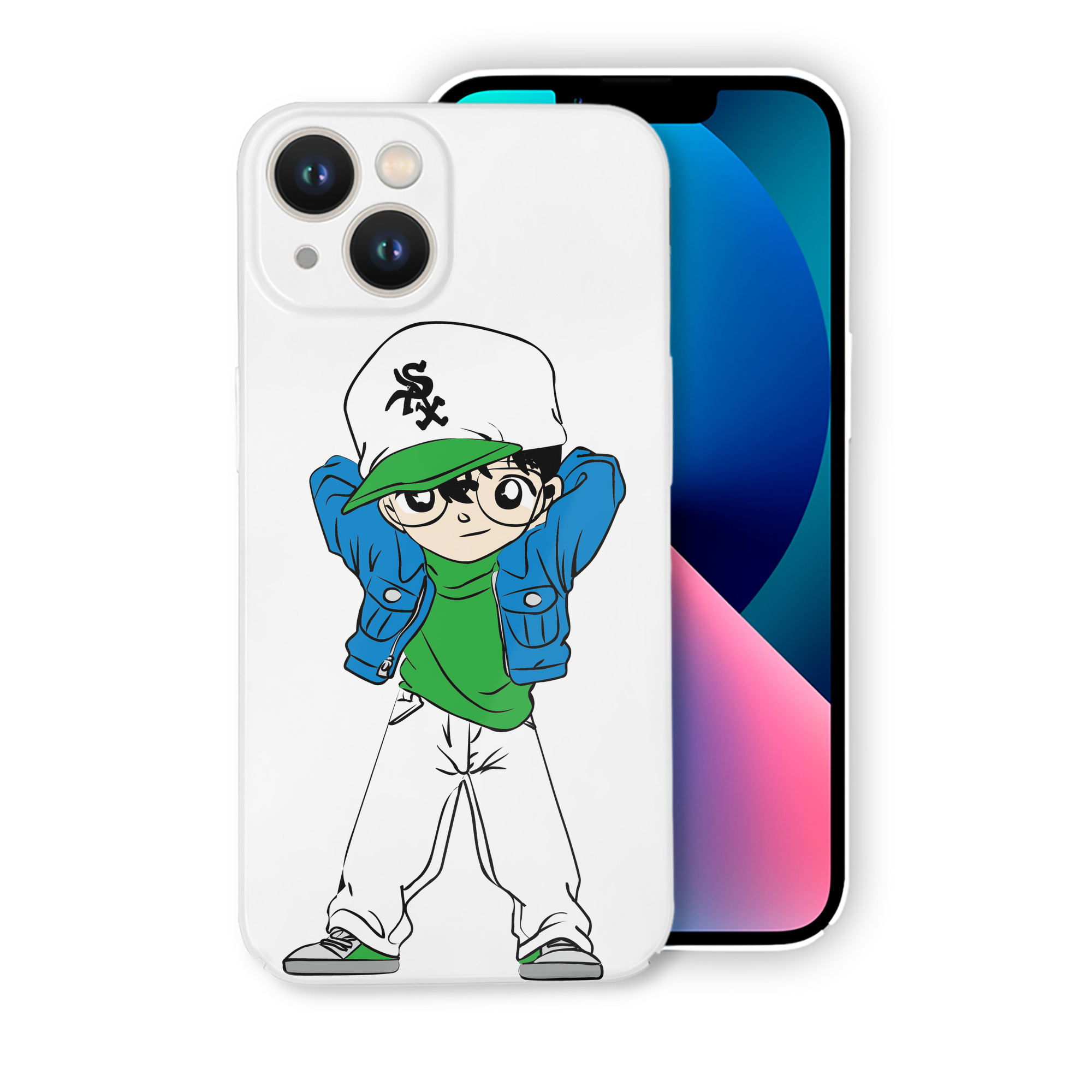 （画像用） 名探偵コナン 江戸川 コナン Detective Conan Conan Edogawa 【iPhone 14シリーズ対応】ハードケース
