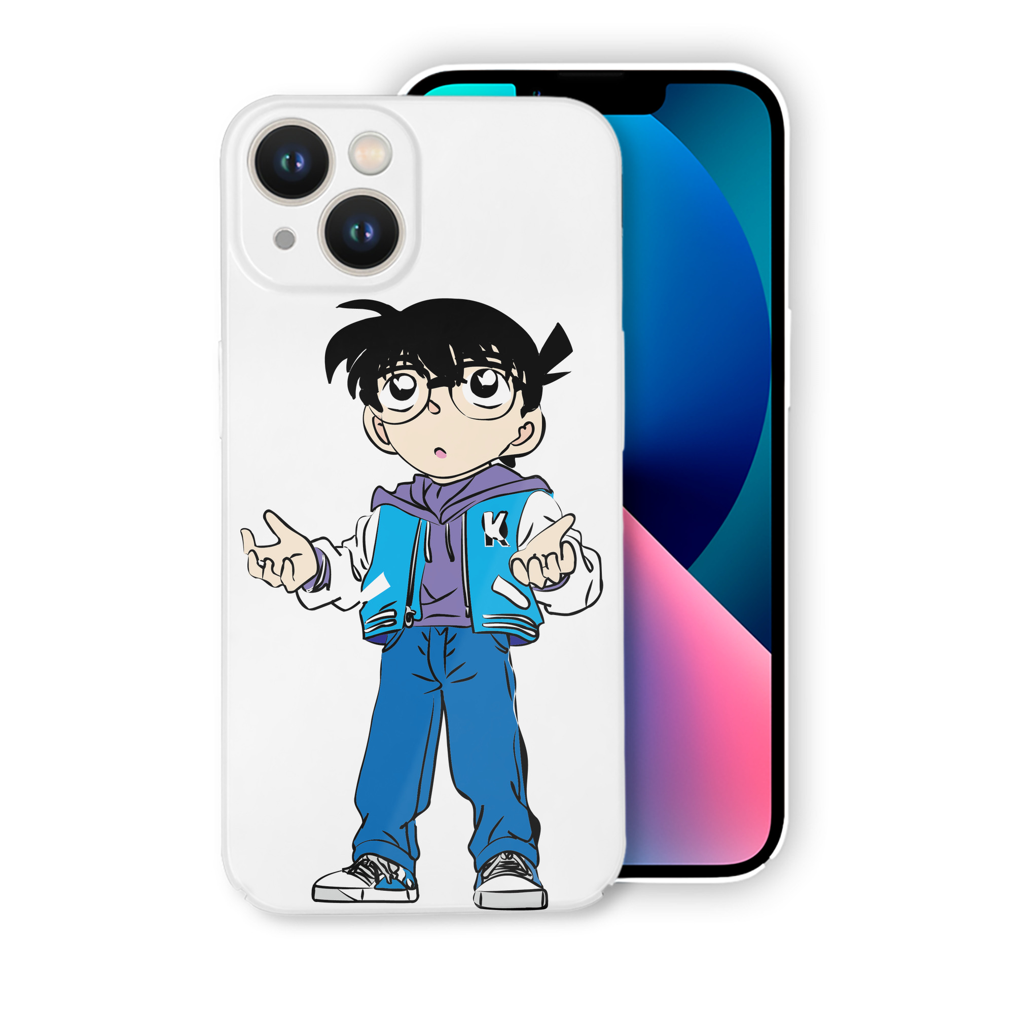 （画像用） 名探偵コナン 江戸川 コナン Detective Conan Conan Edogawa 【iPhone 14シリーズ対応】ハードケース