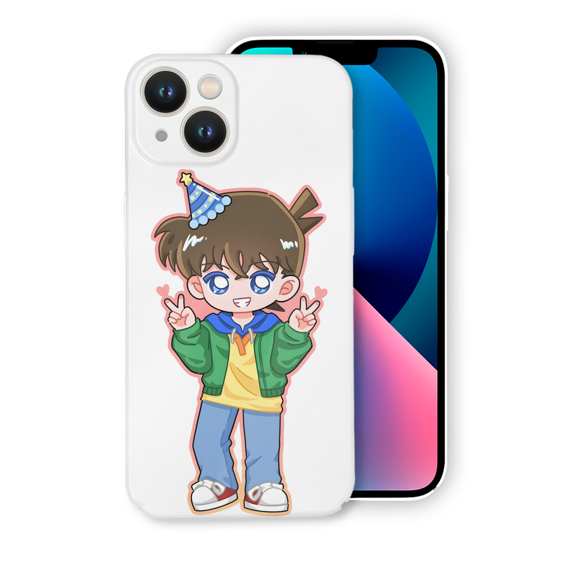 （画像用） 名探偵コナン 江戸川 コナン Detective Conan Conan Edogawa 【iPhone 14シリーズ対応】ハードケース
