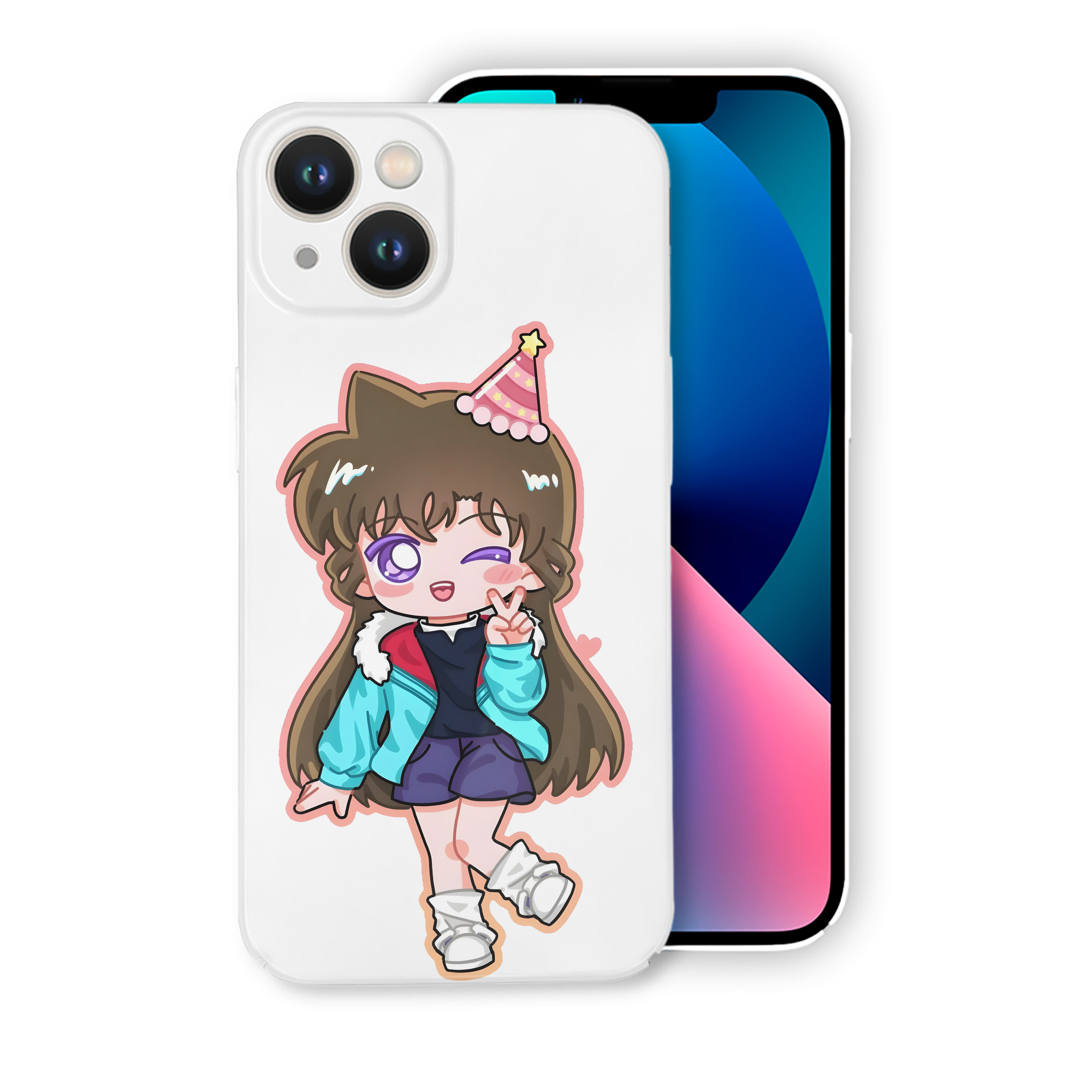 （画像用） 名探偵コナン 毛利 蘭 もうり らん、モーリ ラン Detective Conan Rachel Moore 【iPhone 14シリーズ対応】ハードケース