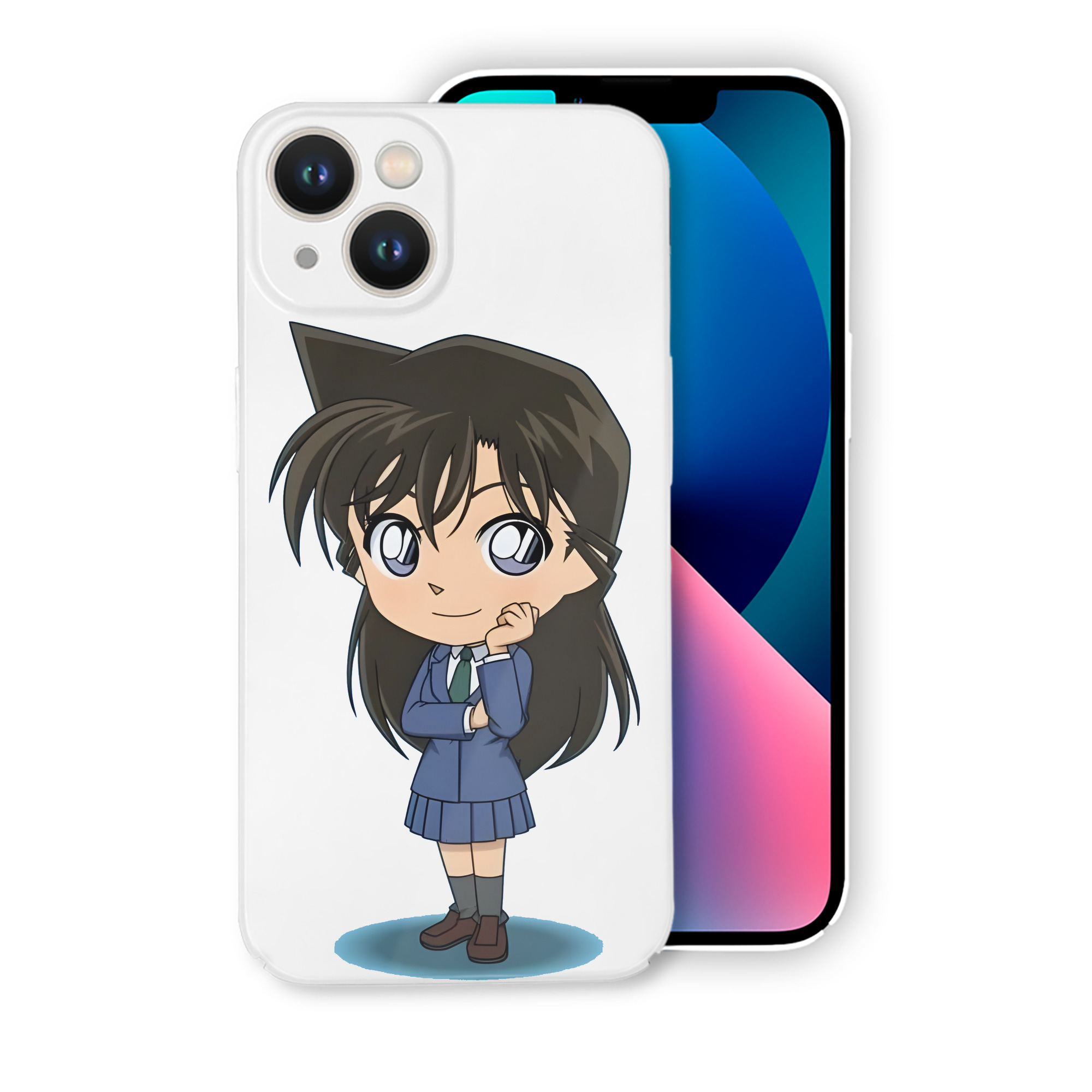（画像用） 名探偵コナン 毛利 蘭 もうり らん、モーリ ラン Detective Conan Rachel Moore 【iPhone 14シリーズ対応】ハードケース