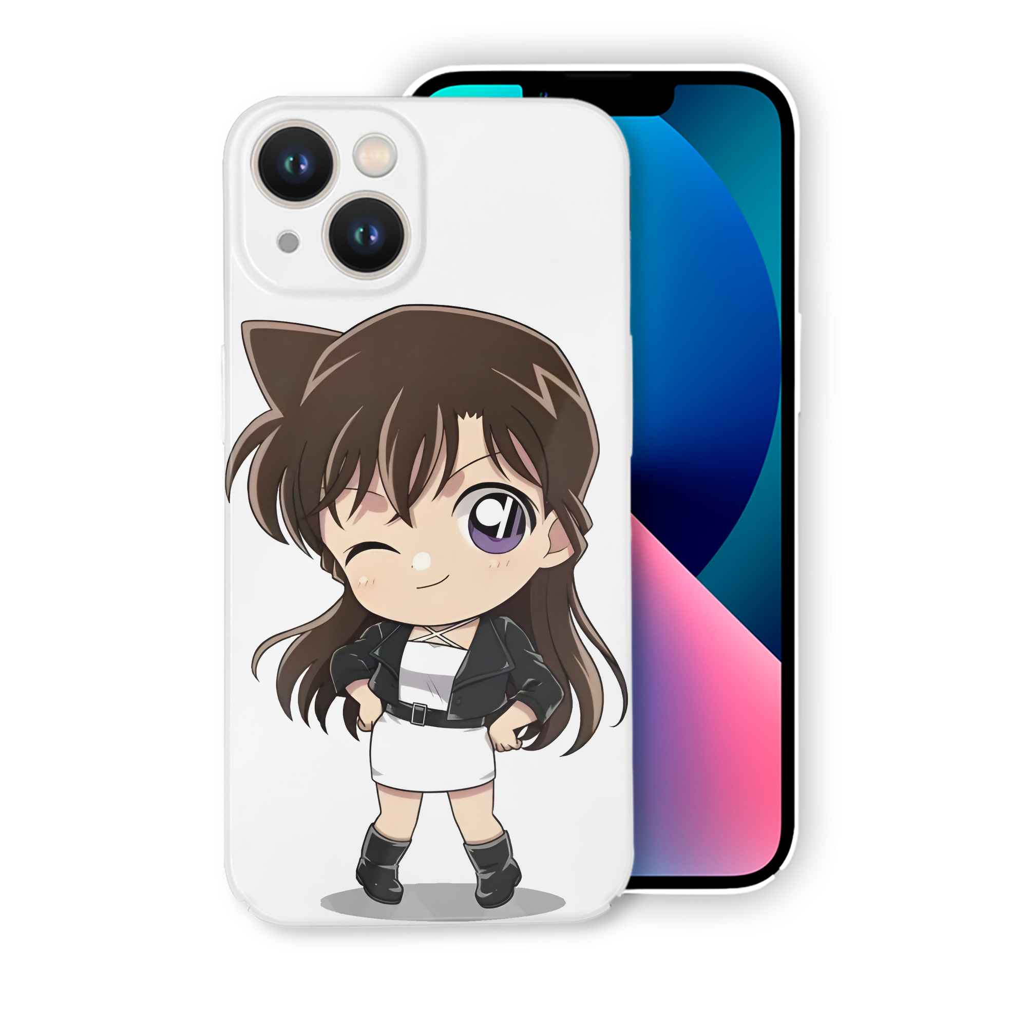 （画像用） 名探偵コナン 毛利 蘭 もうり らん、モーリ ラン Detective Conan Rachel Moore 【iPhone 14シリーズ対応】ハードケース