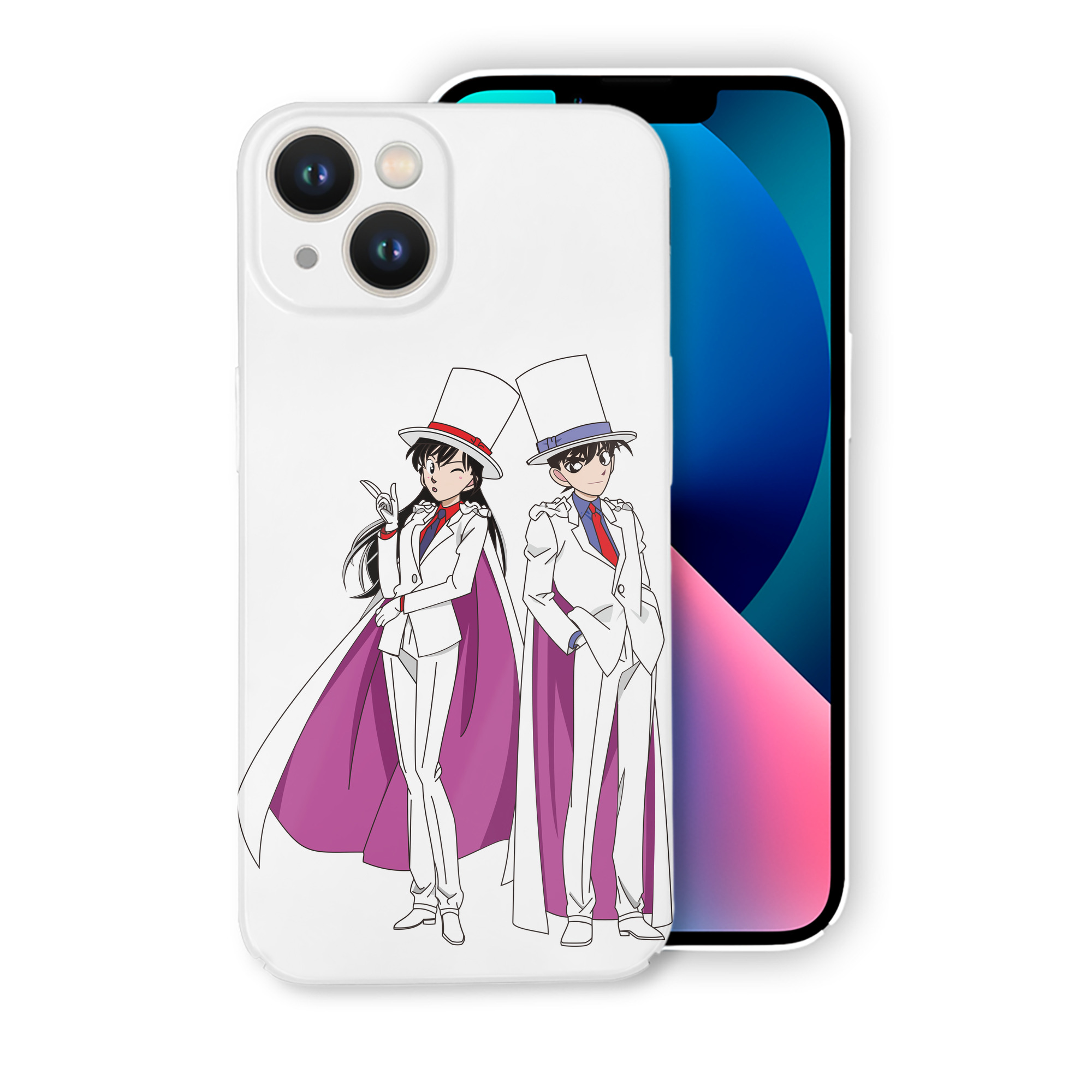 （画像用） 名探偵コナン くろば かいと Detective Conan Kuroba Kaito 【iPhone 14シリーズ対応】ハードケース