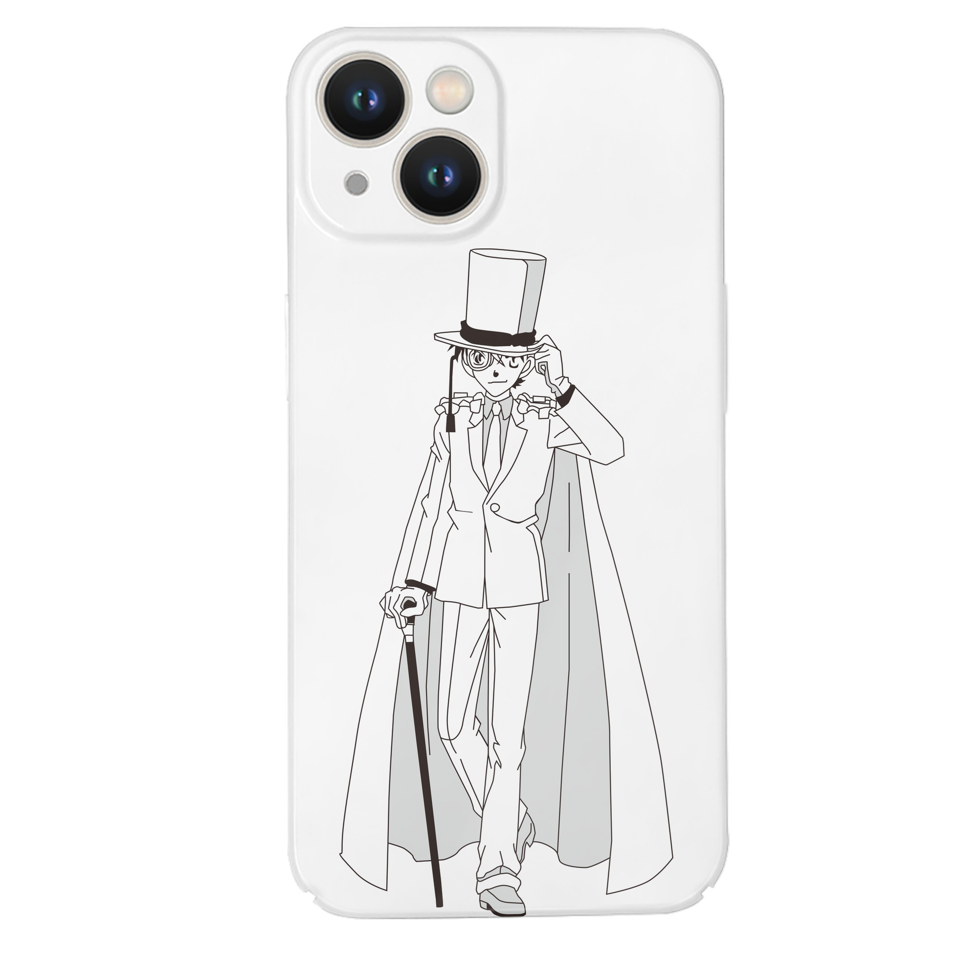 （画像用） 名探偵コナン くろば かいと Detective Conan Kuroba Kaito 【iPhone 14シリーズ対応】ハードケース