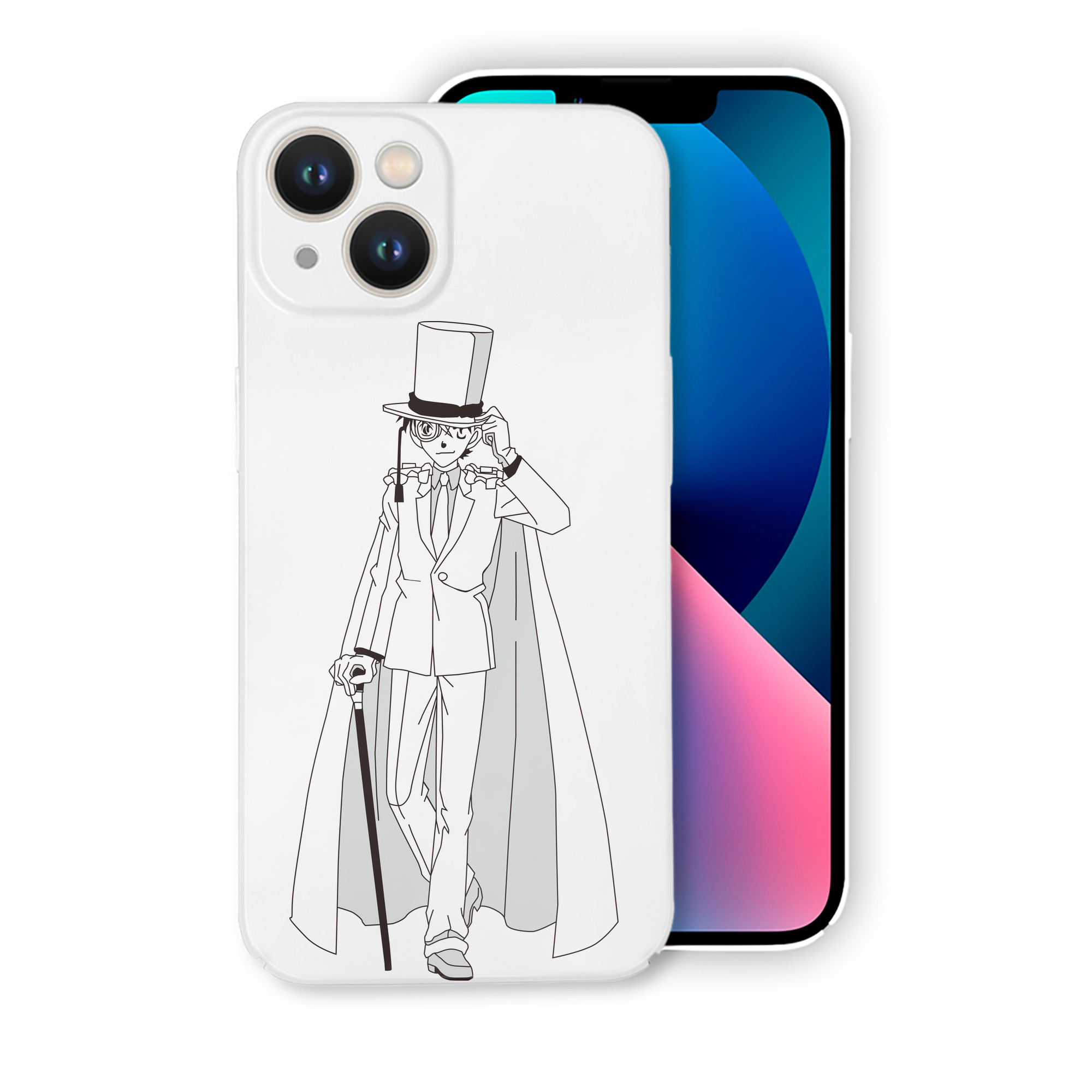（画像用） 名探偵コナン くろば かいと Detective Conan Kuroba Kaito 【iPhone 14シリーズ対応】ハードケース