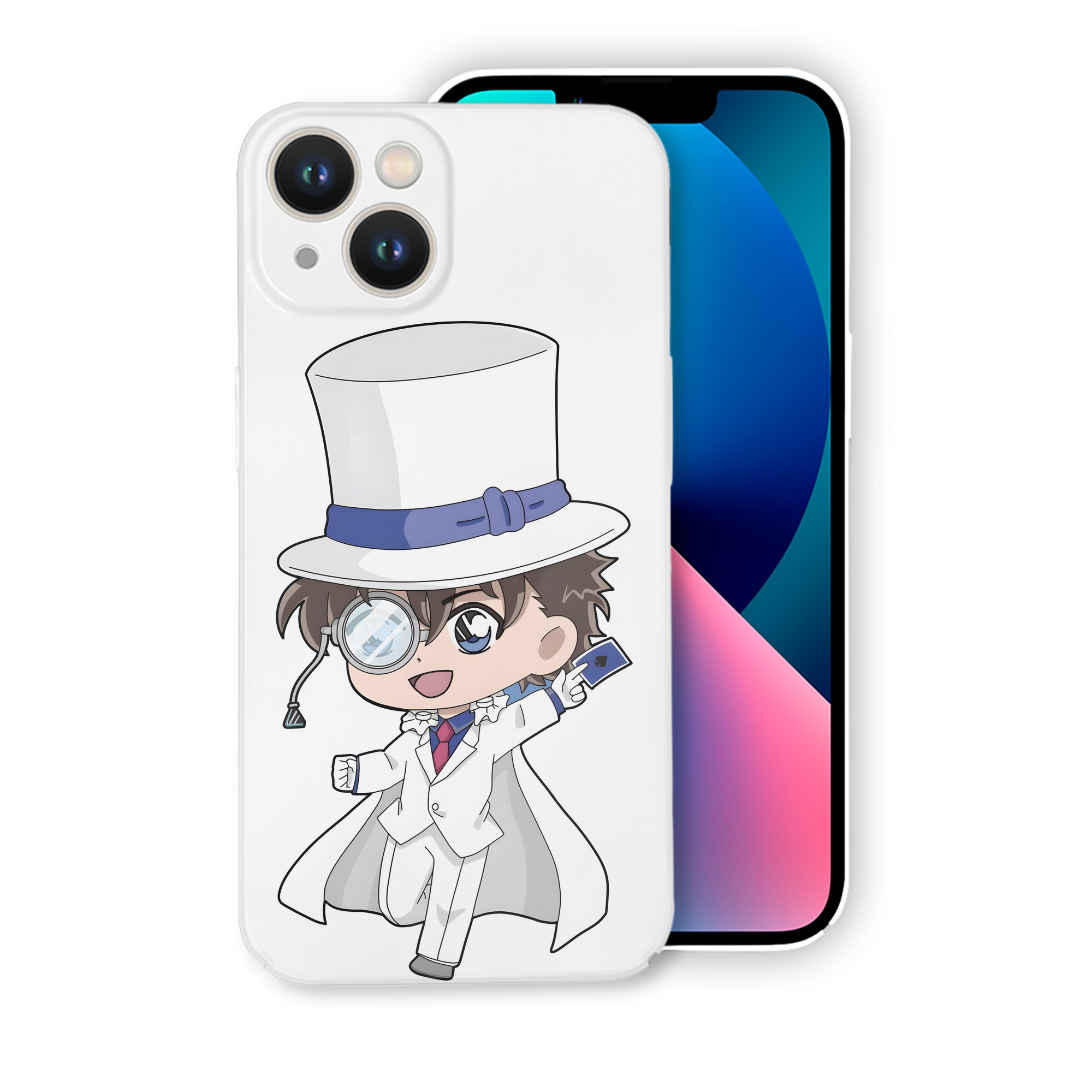 （画像用） 名探偵コナン くろば かいと Detective Conan Kuroba Kaito 【iPhone 14シリーズ対応】ハードケース