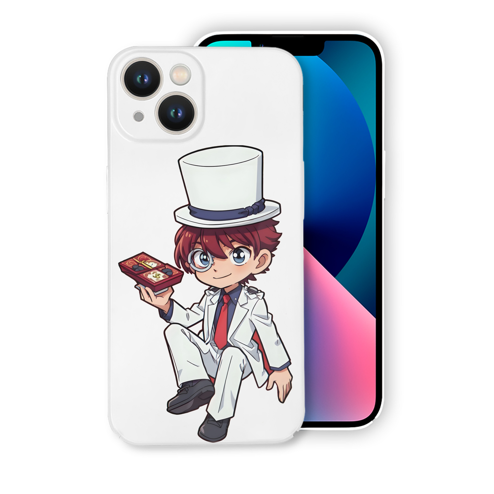 （画像用） 名探偵コナン くろば かいと Detective Conan Kuroba Kaito 【iPhone 14シリーズ対応】ハードケース