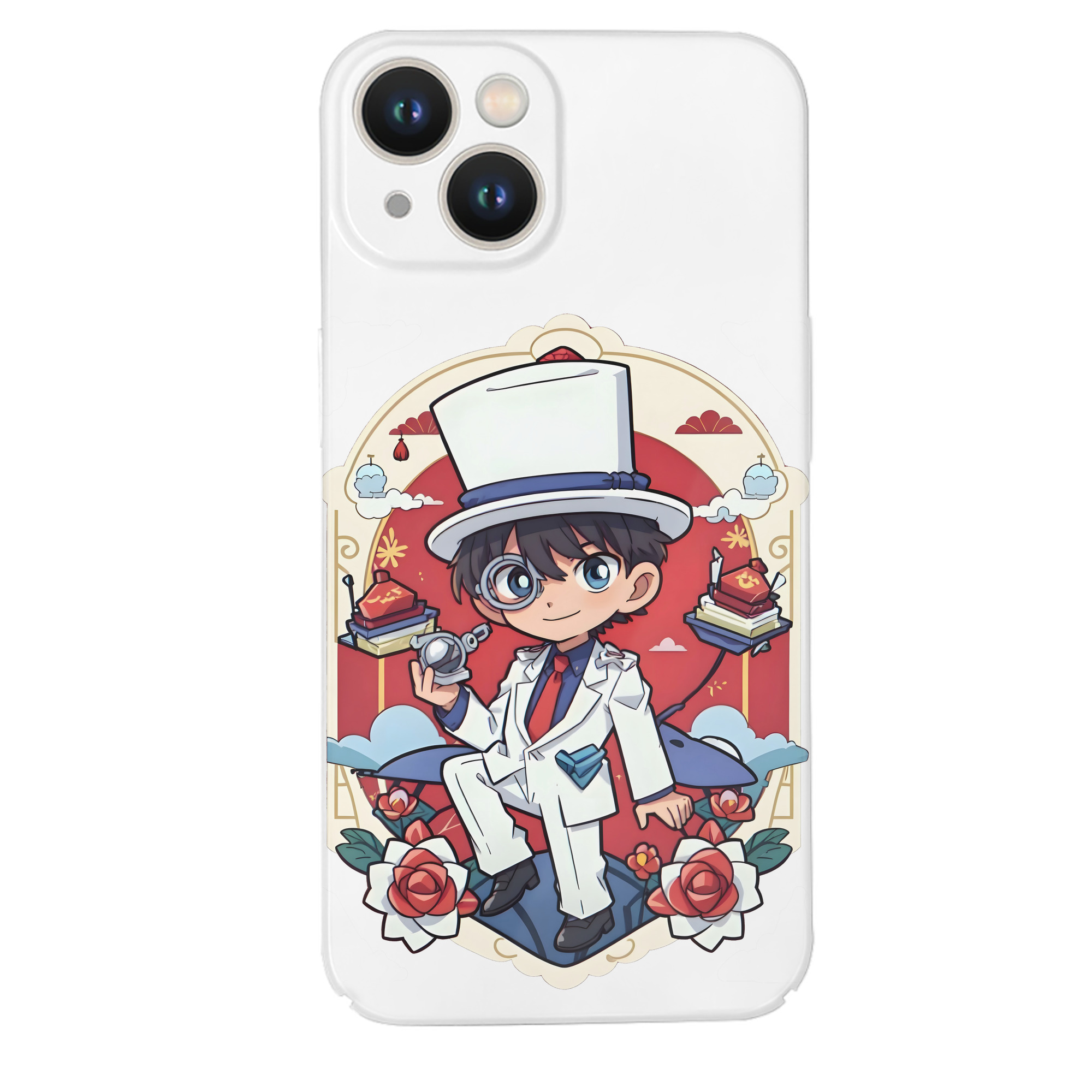 （画像用） 名探偵コナン くろば かいと Detective Conan Kuroba Kaito 【iPhone 14シリーズ対応】ハードケース