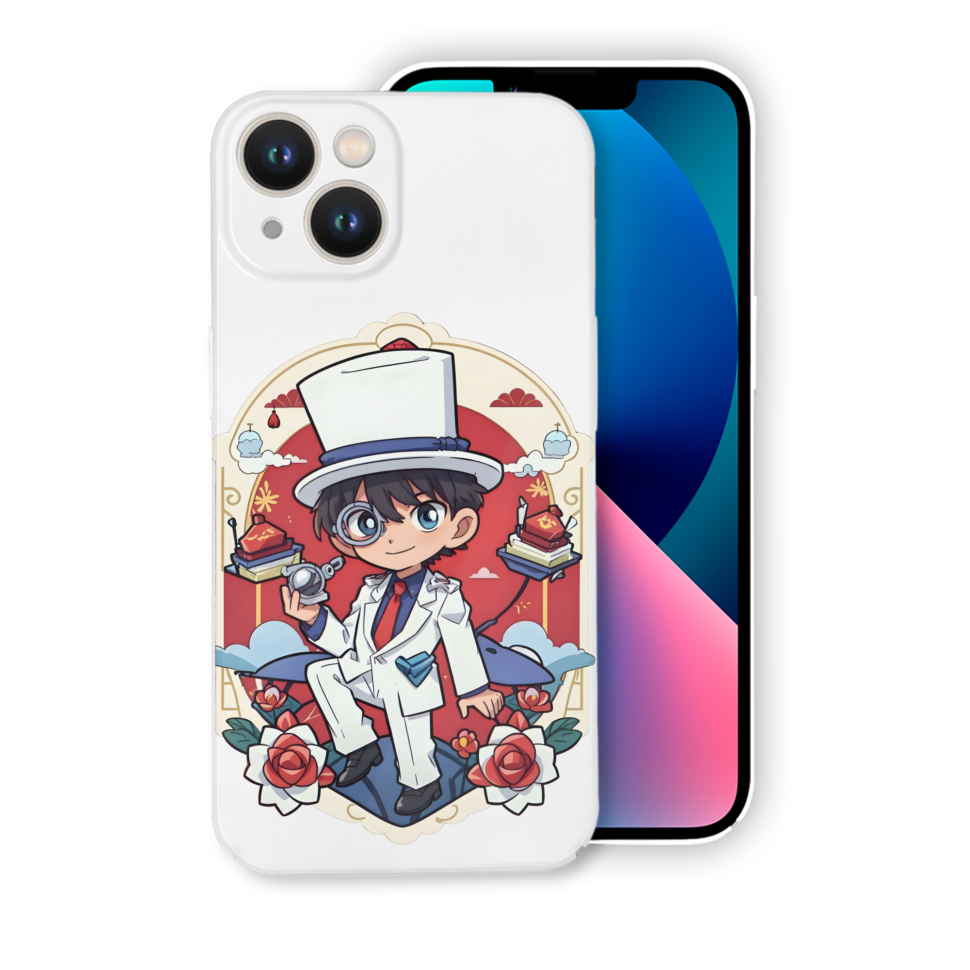 （画像用） 名探偵コナン くろば かいと Detective Conan Kuroba Kaito 【iPhone 14シリーズ対応】ハードケース