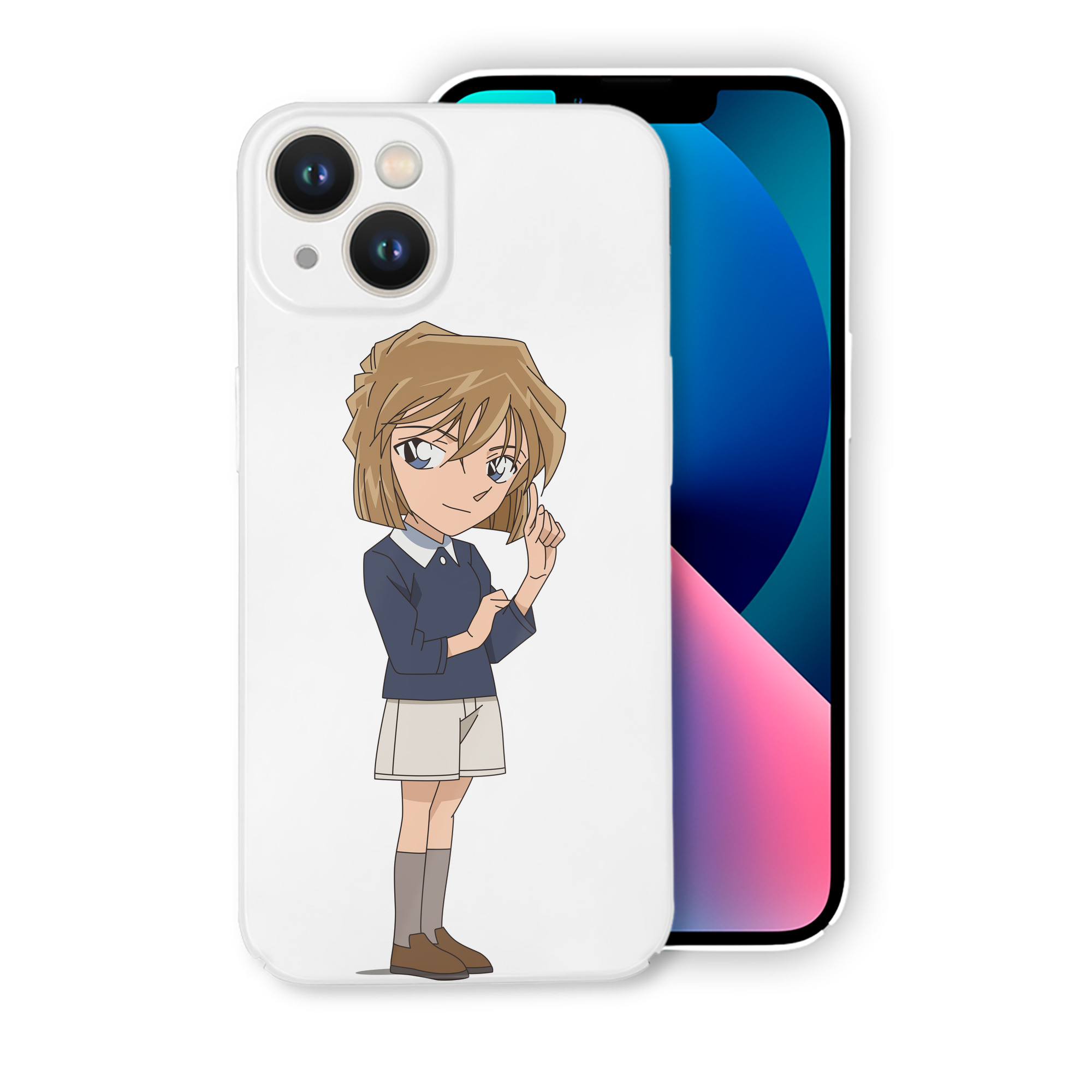 （画像用） 名探偵コナン 灰原 哀 はいばら あい Detective Conan Anita Hailey、Vi Graythorn Haibara Ai 【iPhone 14シリーズ対応】ハードケース