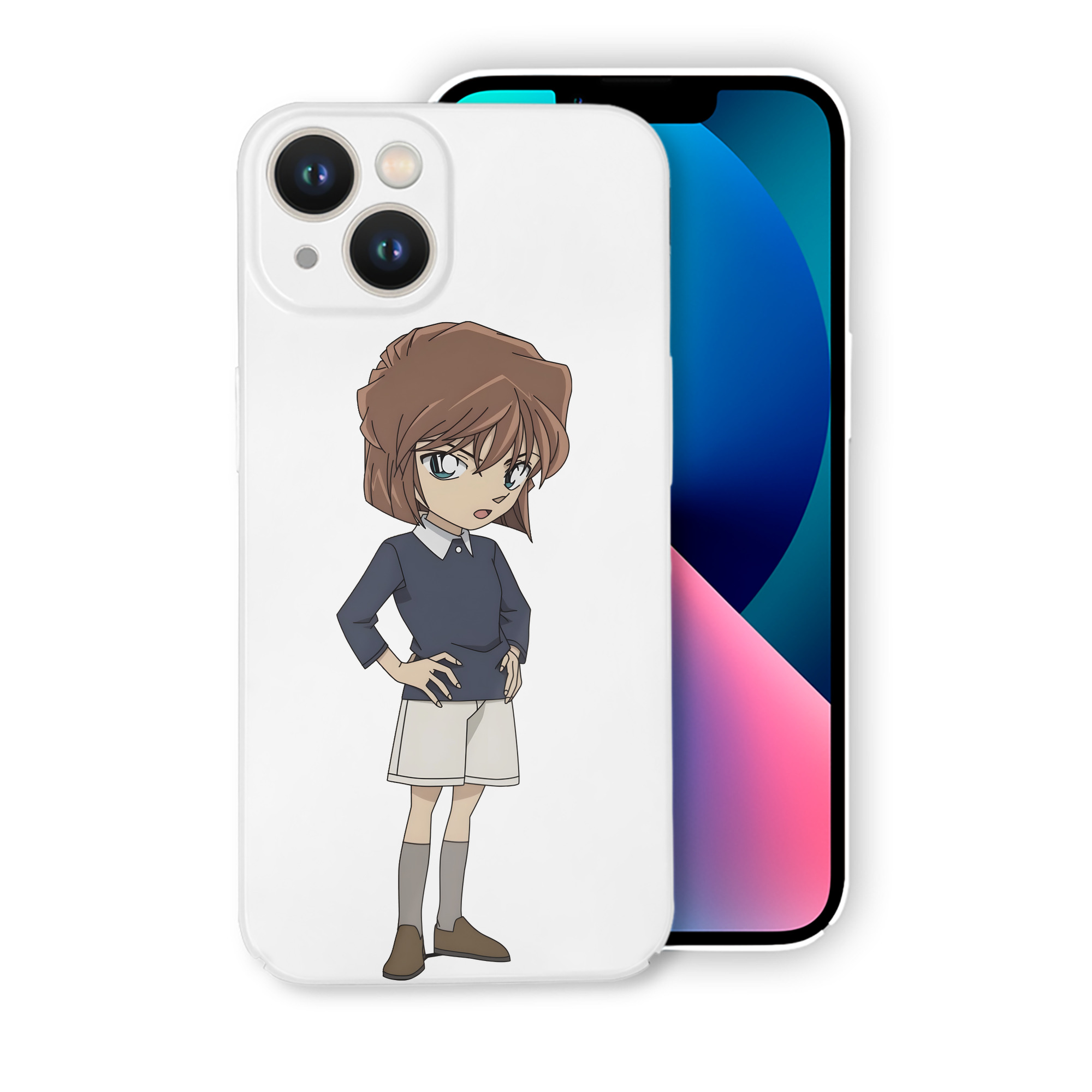 （画像用） 名探偵コナン 灰原 哀 はいばら あい Detective Conan Anita Hailey、Vi Graythorn Haibara Ai 【iPhone 14シリーズ対応】ハードケース